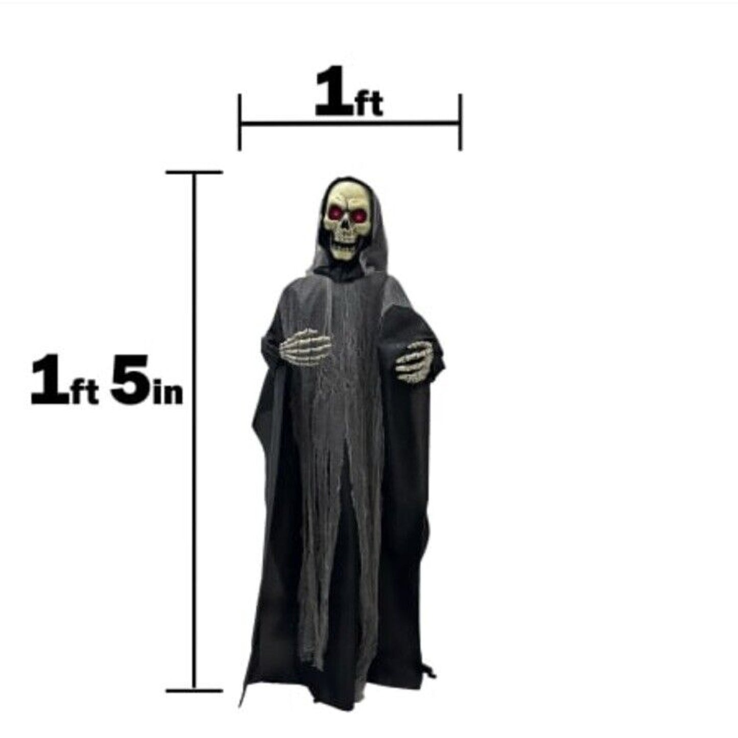 🔥Grim Reaper LED Sound Activated Moving Animatronic 5.5ft BNWT🔥