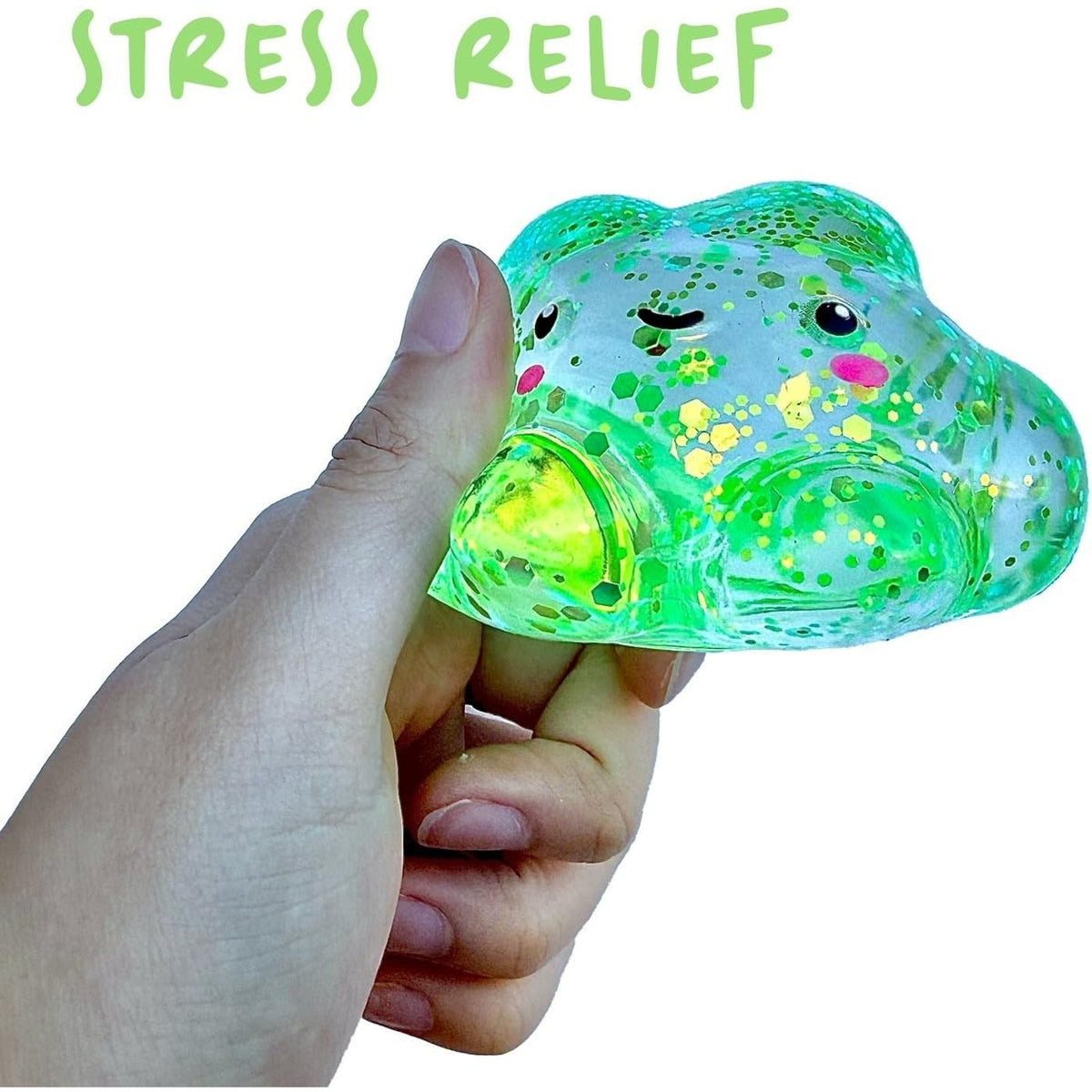 🔥Premium Cloud Stress BallOdor-Free Slow Rise Crystal Green BNWT🔥