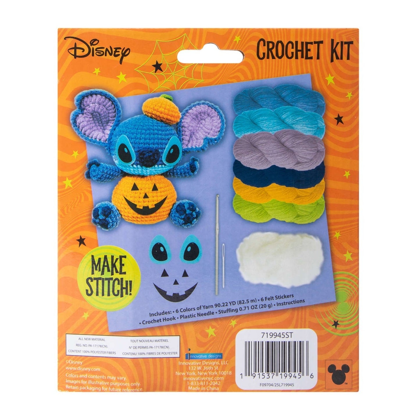 🔥Disney Stitch Halloween Crochet Kit BNWT🔥
