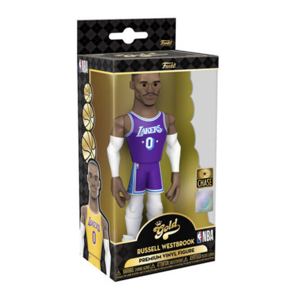 🔥Funko Gold NBA CHASE 5" Russell Westbrook Lakers Premium Vinyl Figure BNIB🔥