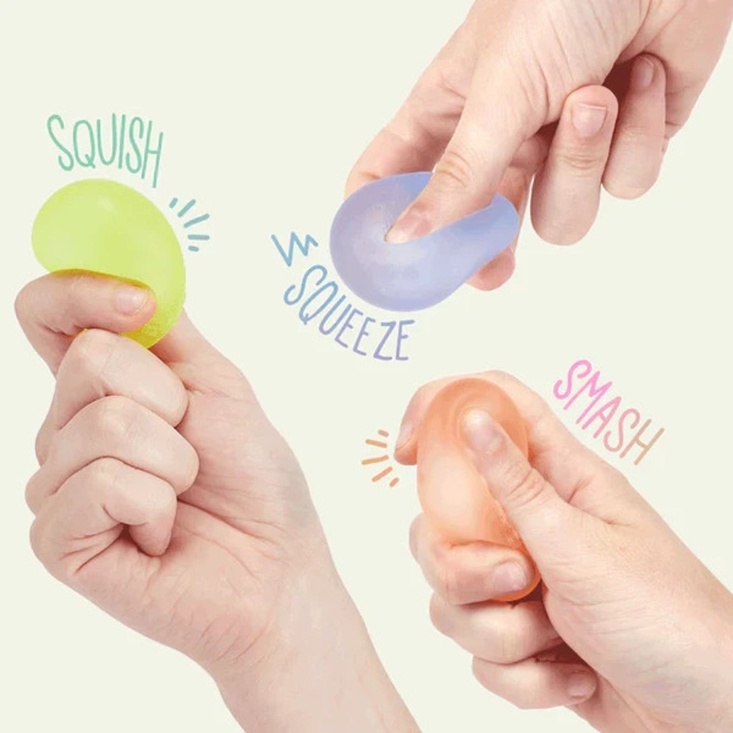 🔥SPEKS Gump Prizm Memory Gel Stress Ball 6 PK Mini Fidget SqueezeBNWT🔥