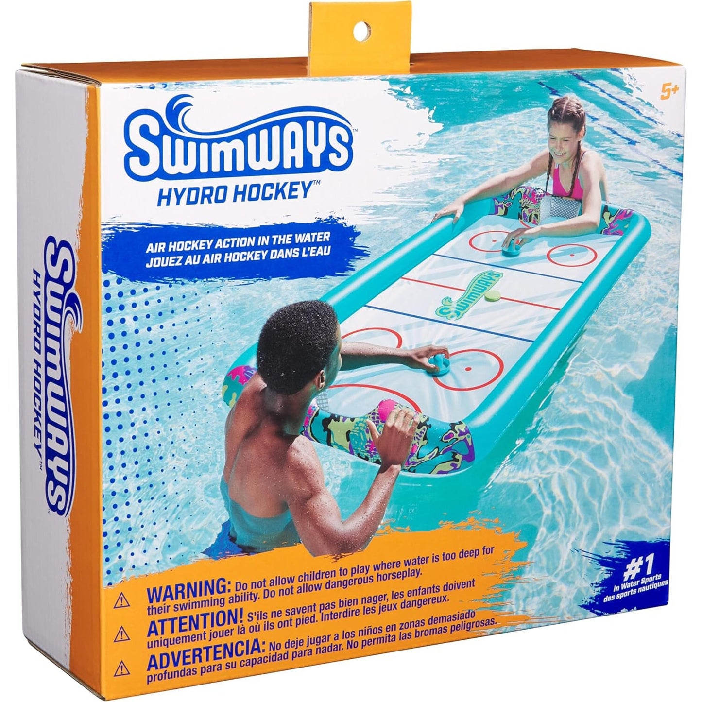 🔥SwimWays Hydro Hockey Inflatable Water Floating Table Hockey Set BNWT🔥