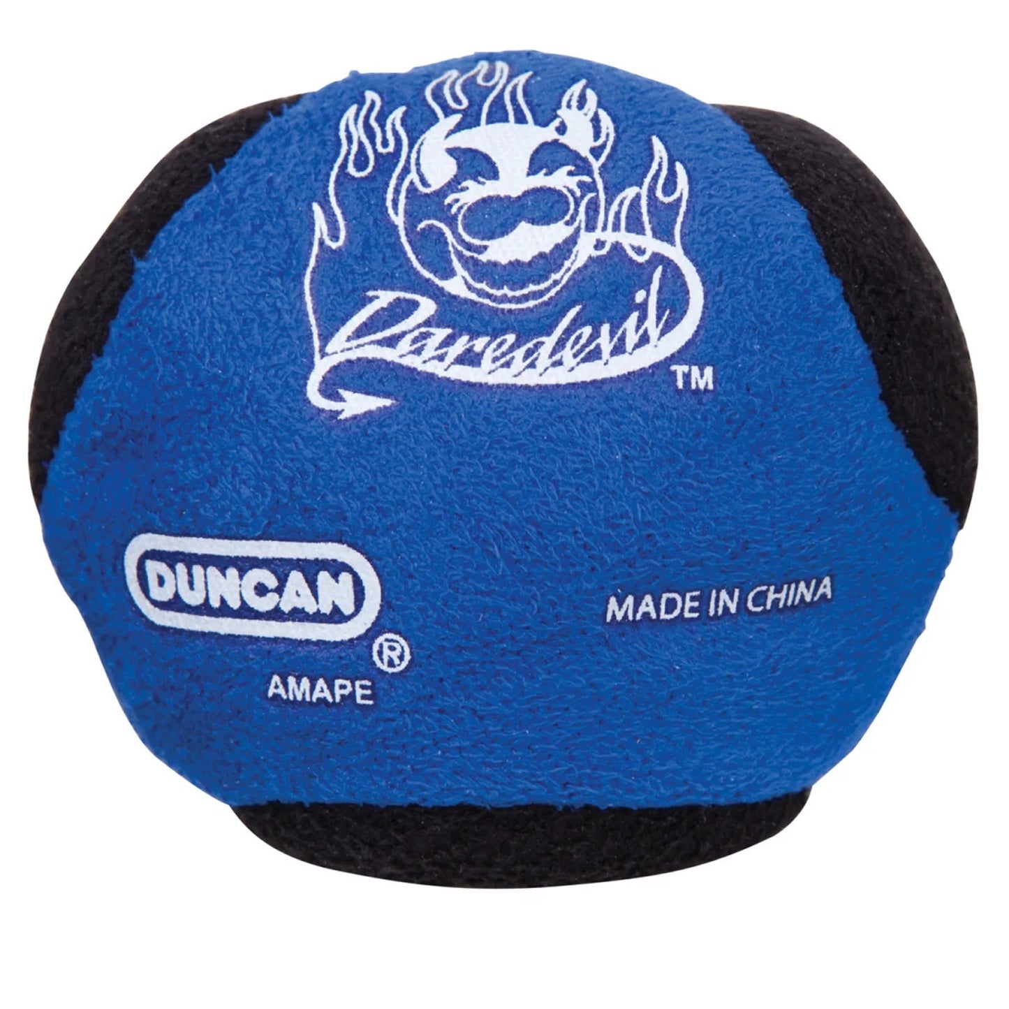 🔥DUNCAN Daredevil 5-Panel Pellet Filled Footbag BLACK/BLUE BNWT🔥