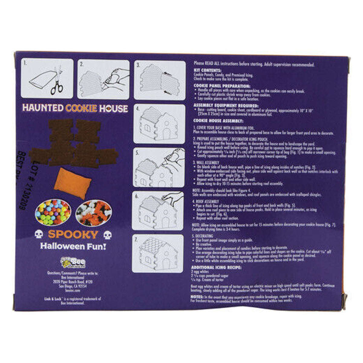 🔥Bee Int'l Chocolate Haunted Cookie House Link & Lock 28 oz BNIB🔥