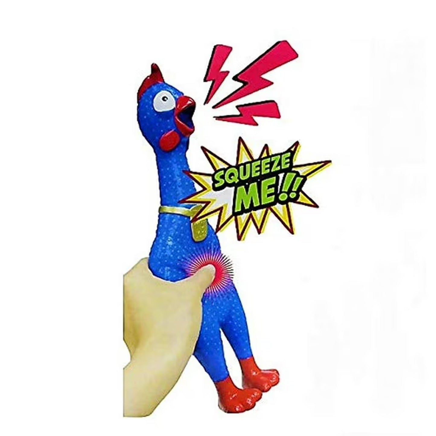 🔥Animolds Squeeze Me Chicken with Sound Squeeze Toys 9" BNWT🔥