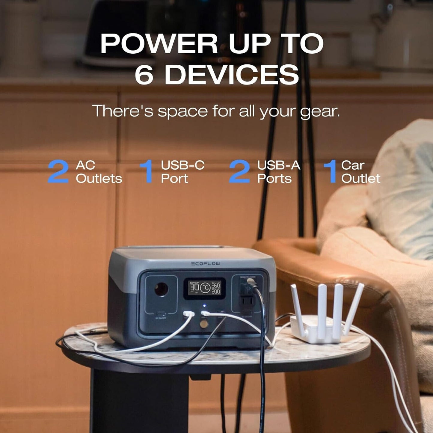 🔥EcoFlow RIVER 2 Power Station 256Wh Generator + 110W Solar Panel BNWT🔥