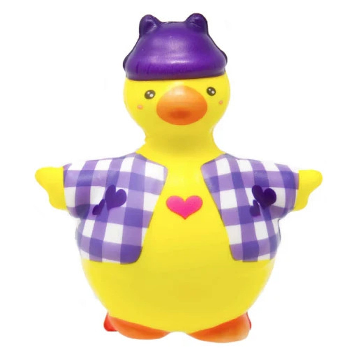 🔥JA-RU Hello Ducky! Slo-Rise Smushy Ducky Squeeze Toy YELLOW/PURPE BNWT🔥