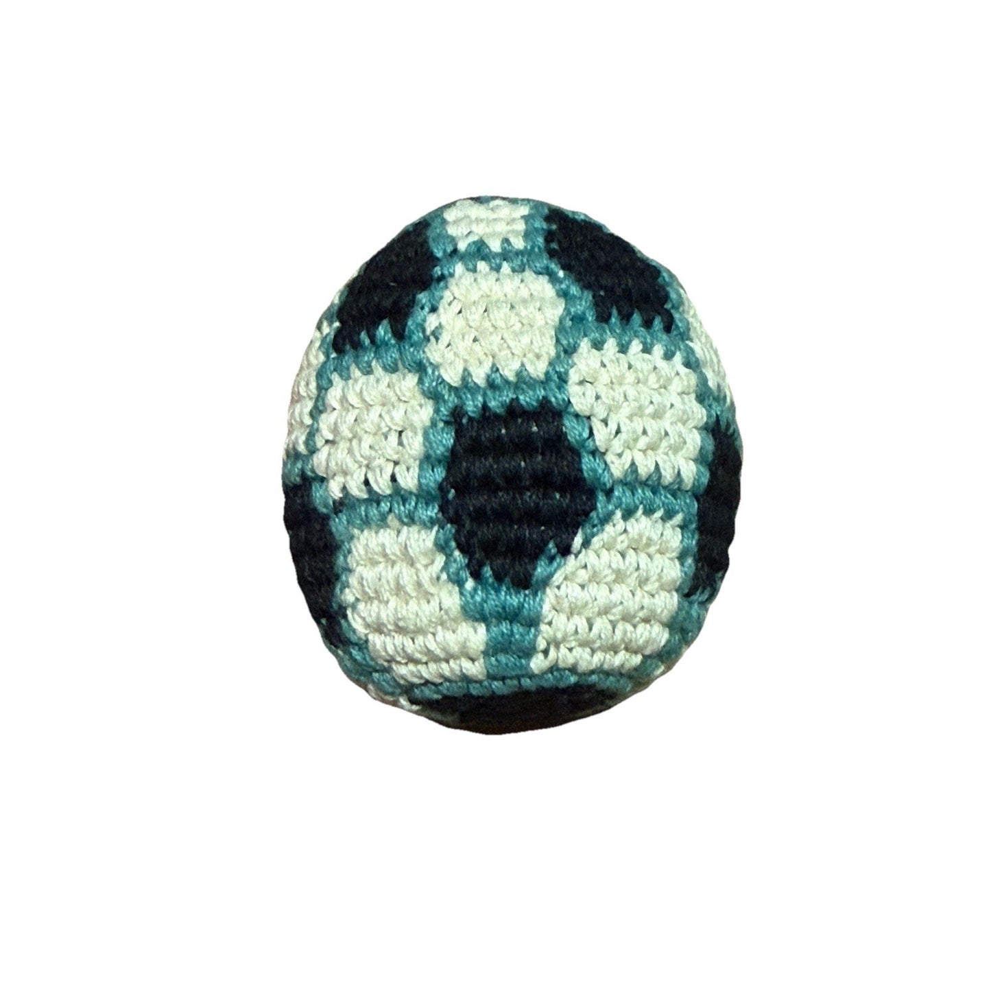 🔥World Footbag Boota Bag Soccer Crochet Hacky Blue/Black/White BNWT🔥