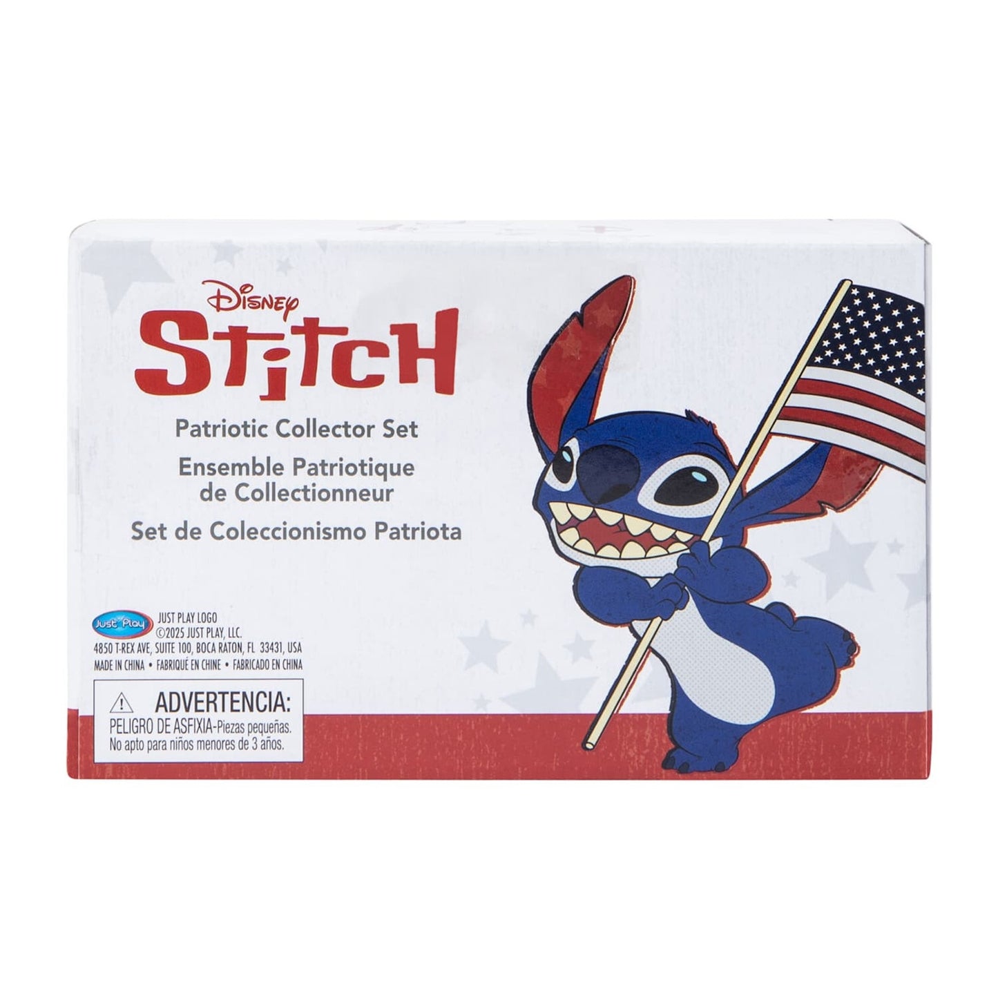 🔥Disney Lilo & Stitch Patriotic Collector Set 3 Mini Figurines BNWT🔥