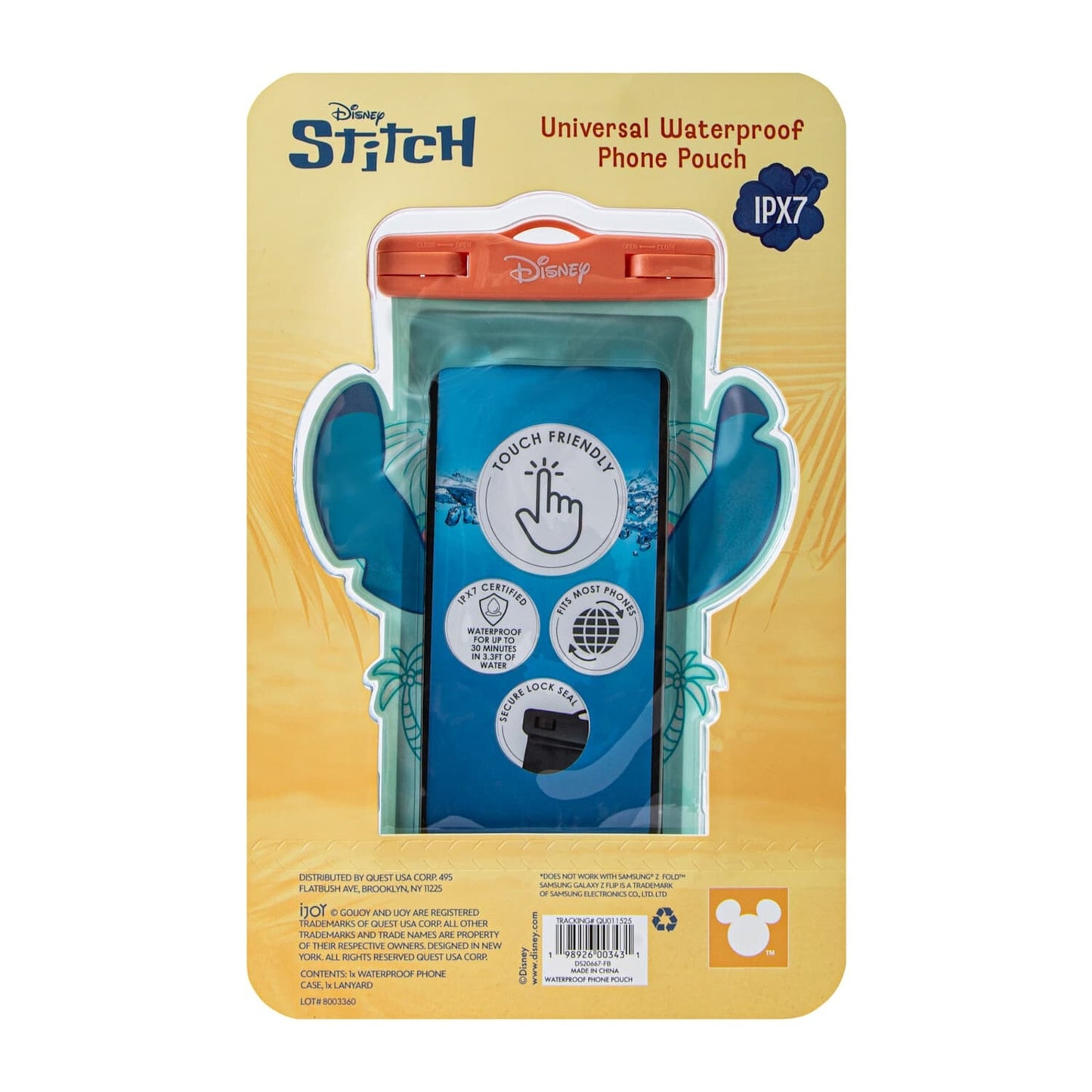 🔥Disney Stitch IPX7 Universal WaterProof Phone Pouch BNWT🔥