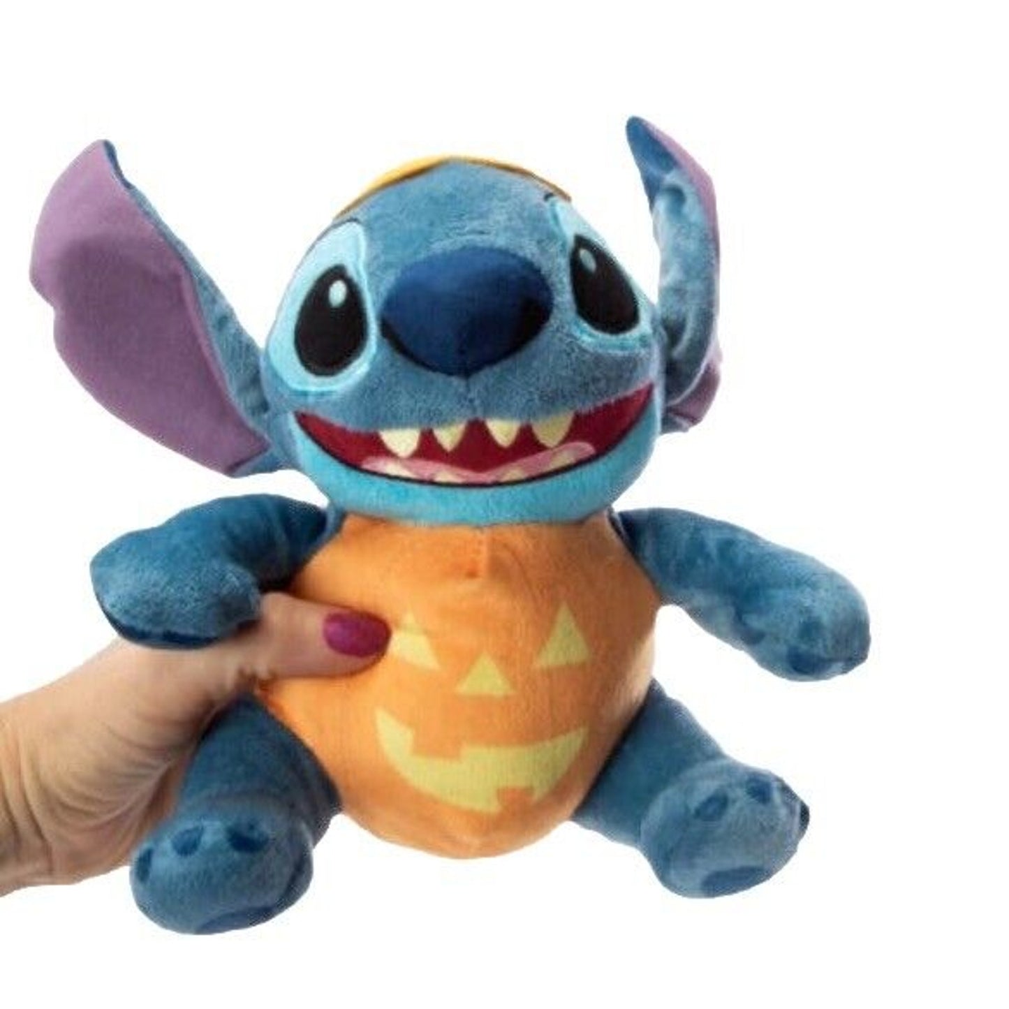 🔥Disney Lilo Stitch Pumpkin Halloween Jack O Lantern Holiday 7.88" Plush NWT🔥