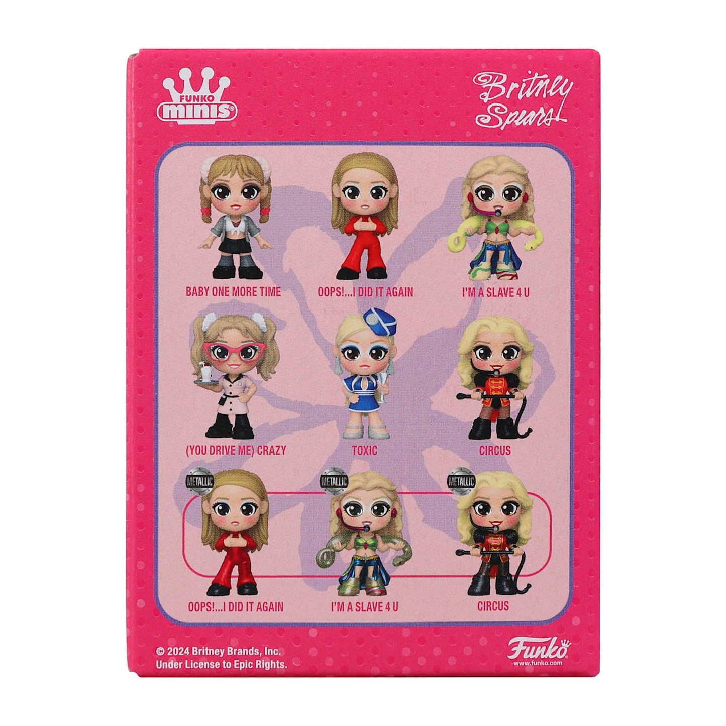 🔥Funko Minis Britney Spears Vinyl Oops I Did It Again BNWT
