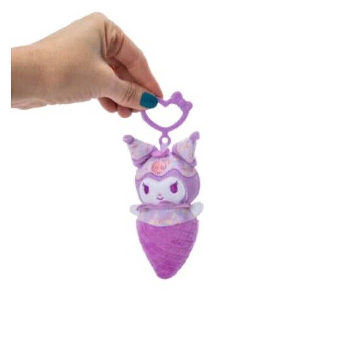 🔥Hello Kitty Kuromi Plush Bag Clip Ice Cream Cone Collectible Keychain Sanrio