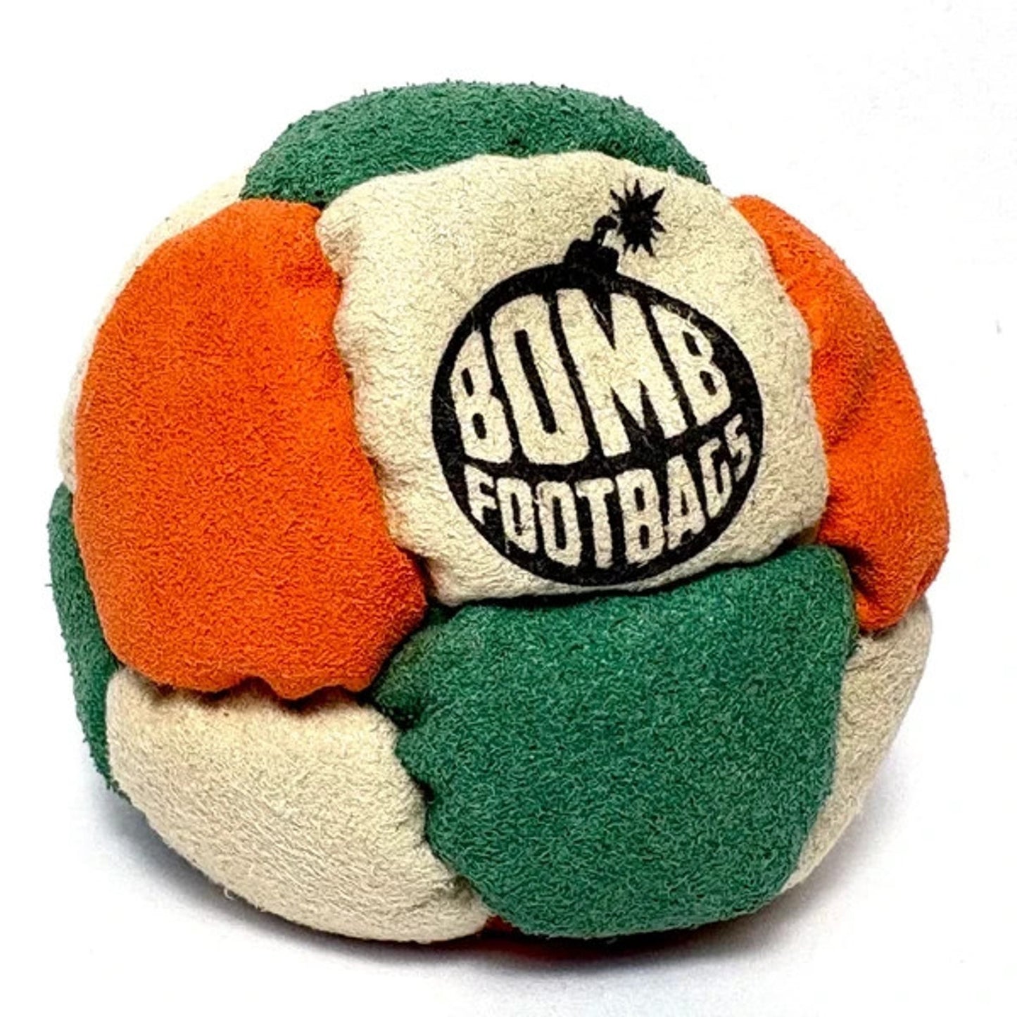 🔥Bomb Footbags The Burly Buckshot Hacky Sack Footbag Tan/Forest/Rust NWT🔥