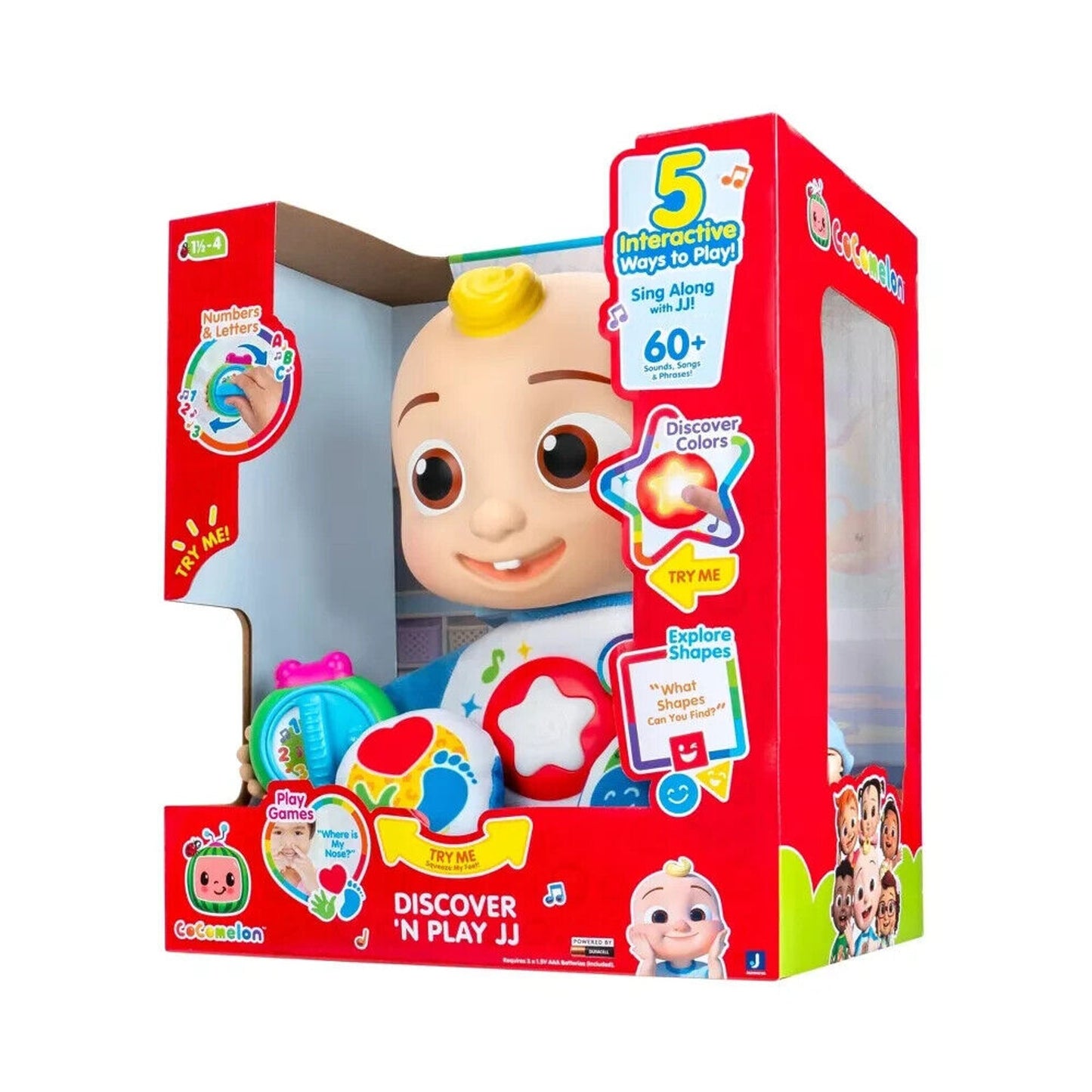 🔥Cocomelon Discover 'n Play JJ Plush BNWT🔥