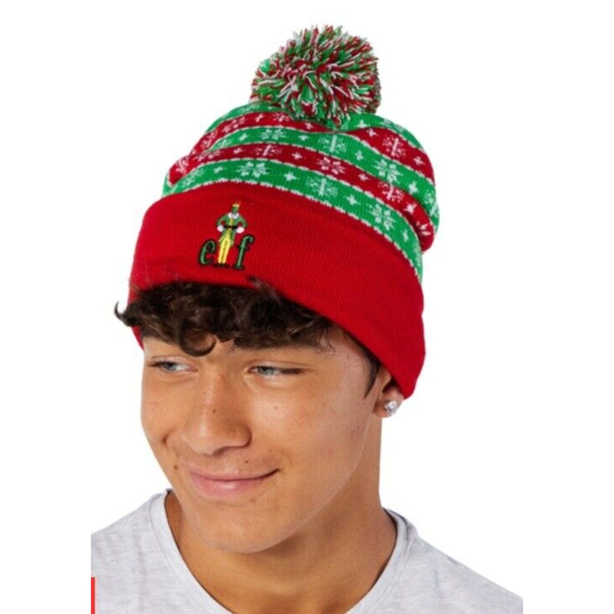 🔥ELF THE MOVIE Pom Beanie Hat One Size Youth Adult BNWT🔥