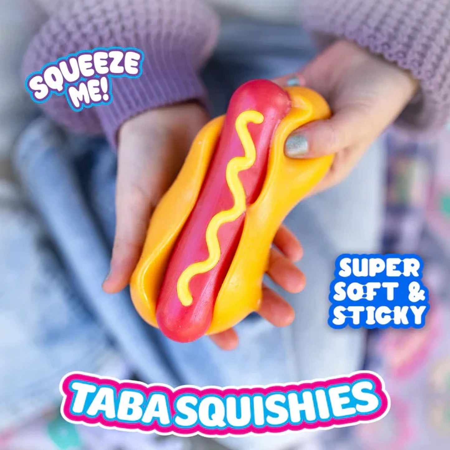 🔥MushMeez Taba Squishy- Hot Dog 4.5" Squish BNWT🔥
