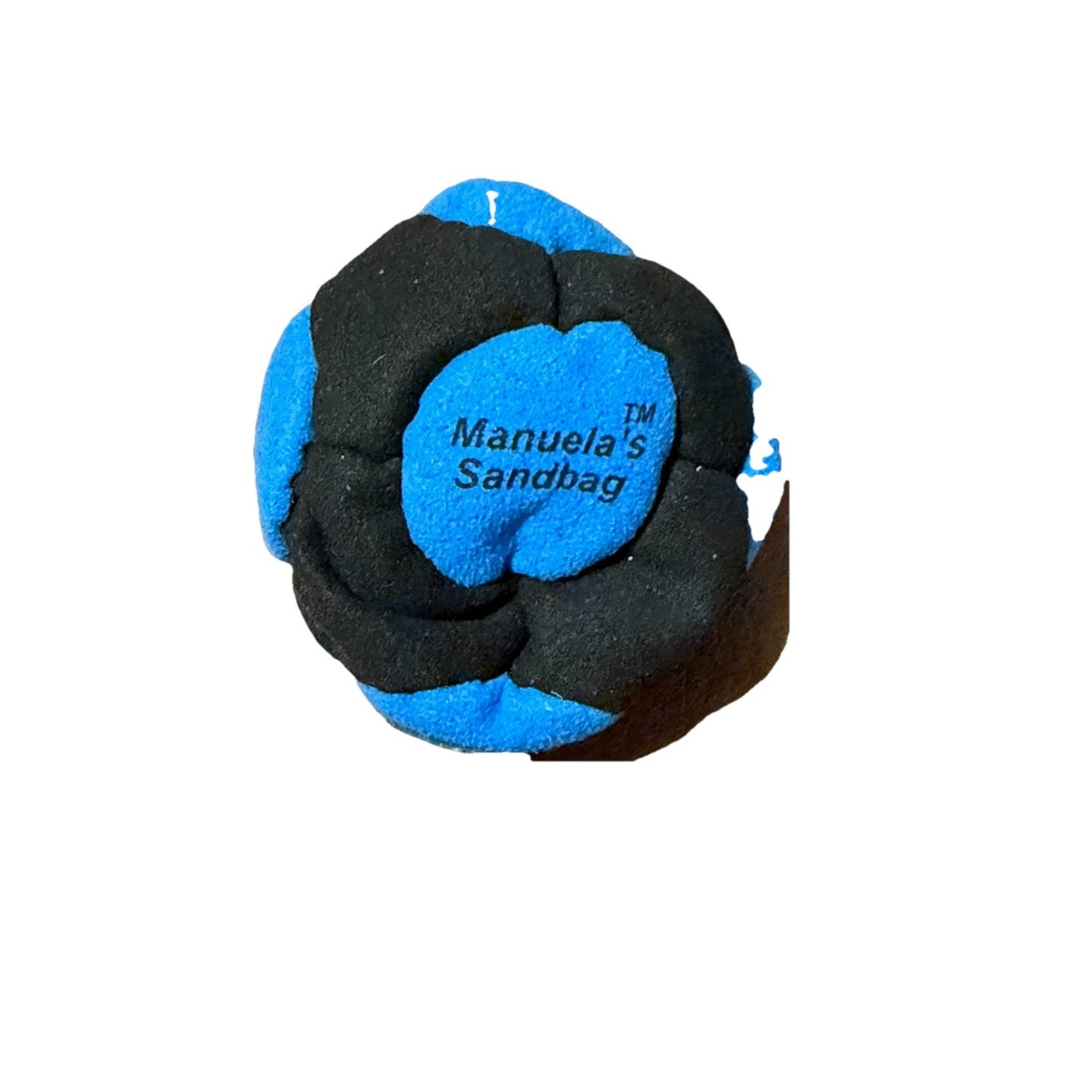 🔥Manuela’s Sandbag Footbag Hacky Sack BLACK/BLUE BNWT🔥