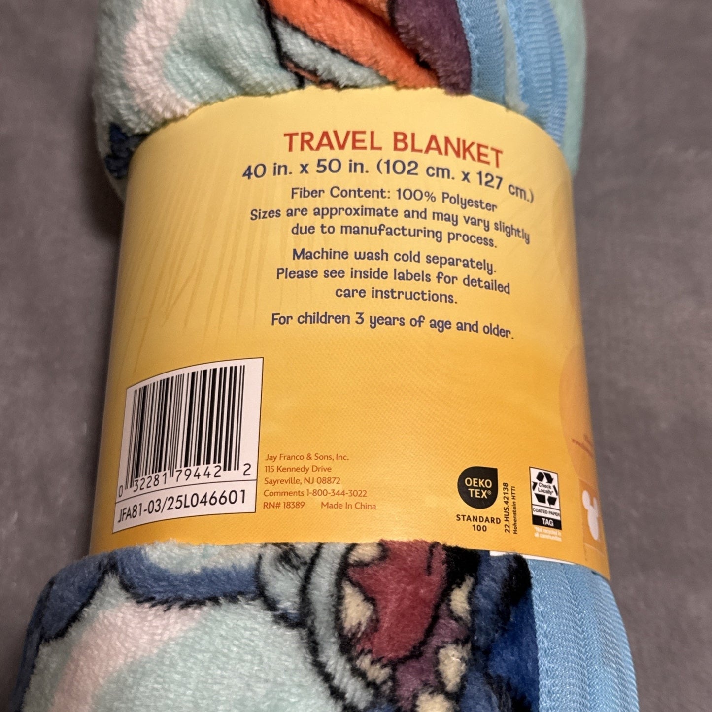 🔥Disney Stitch Surfboard 40 x 50 Inch Silk Touch Throw Blanket BNWT🔥