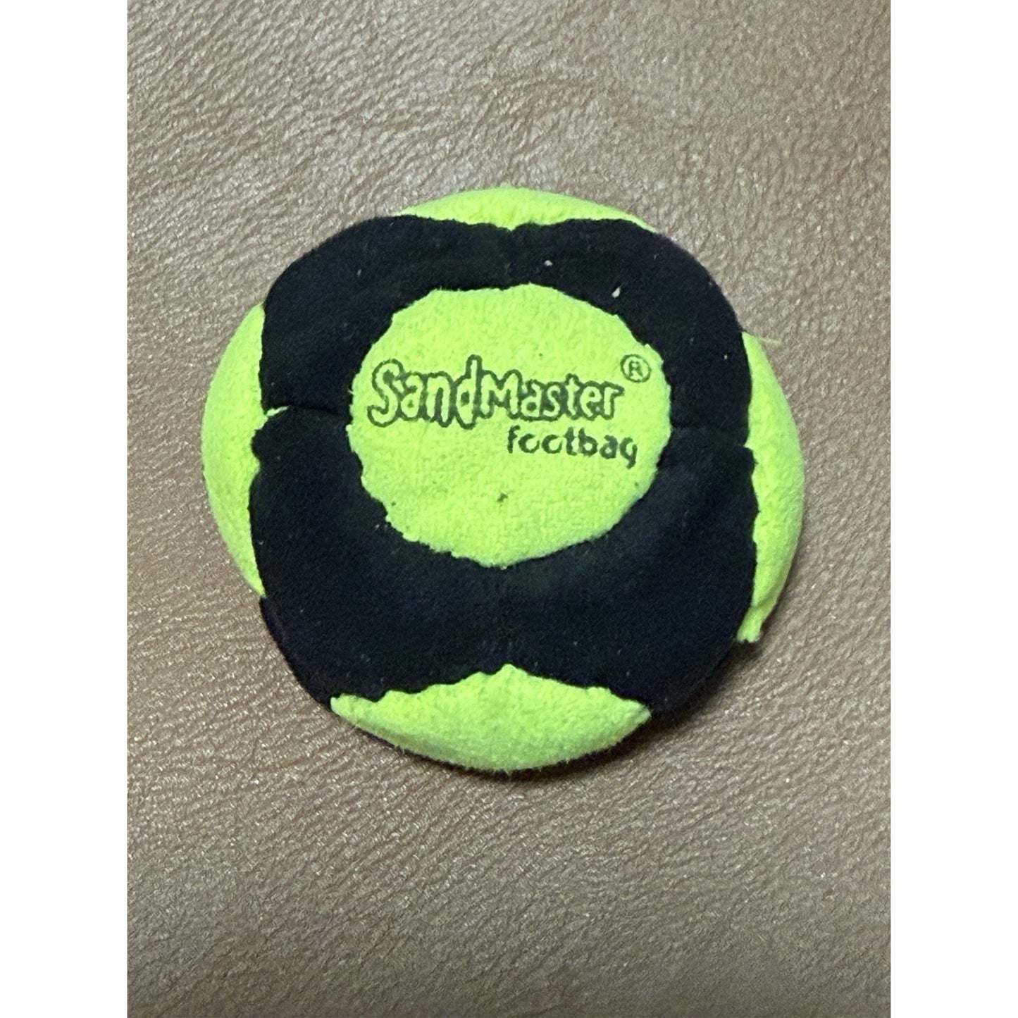 🔥World Footbag SandMaster Hacky Sack Neon/Black BNWT🔥