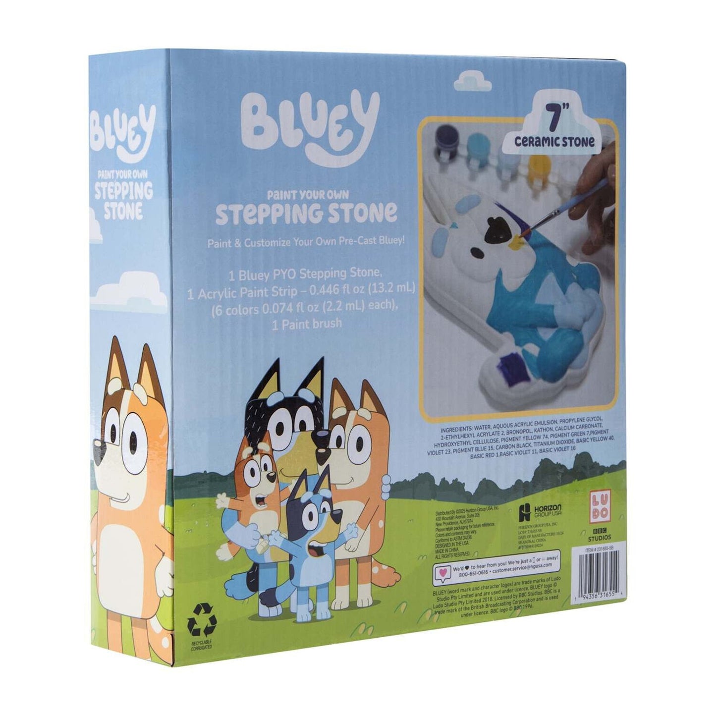 🔥Bluey Paint Your Own Stepping Stone Set BNWT🔥