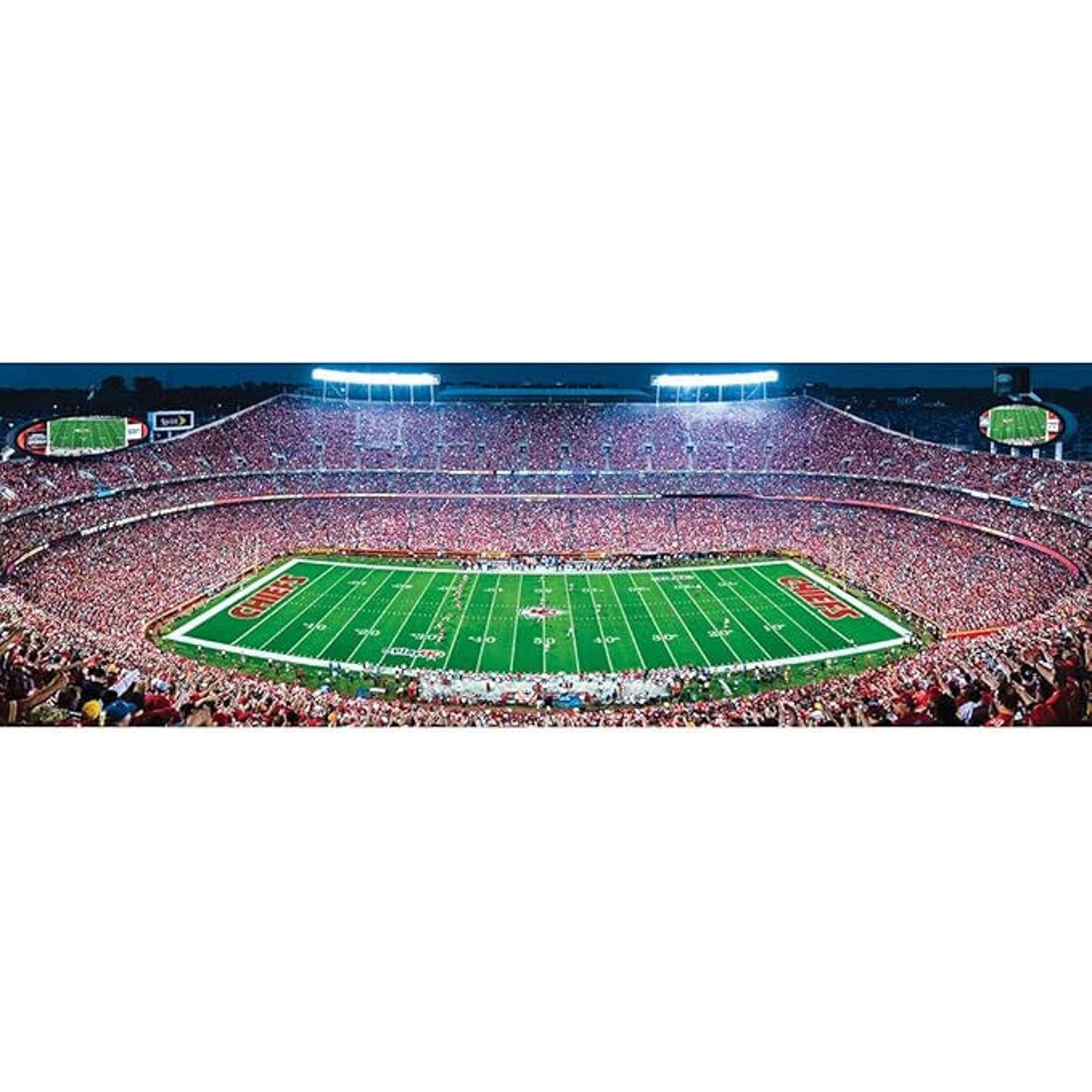 🔥Masterpieces NFL Unisex Stadium Panoramic Jigsaw Puzzle 1000-Pc KC Chiefs🔥