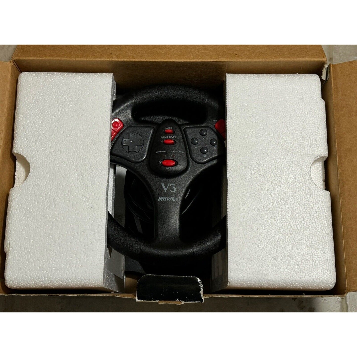 🔥Vintage Interact V3 Racing Wheel for PC - Wheel and Pedals🔥