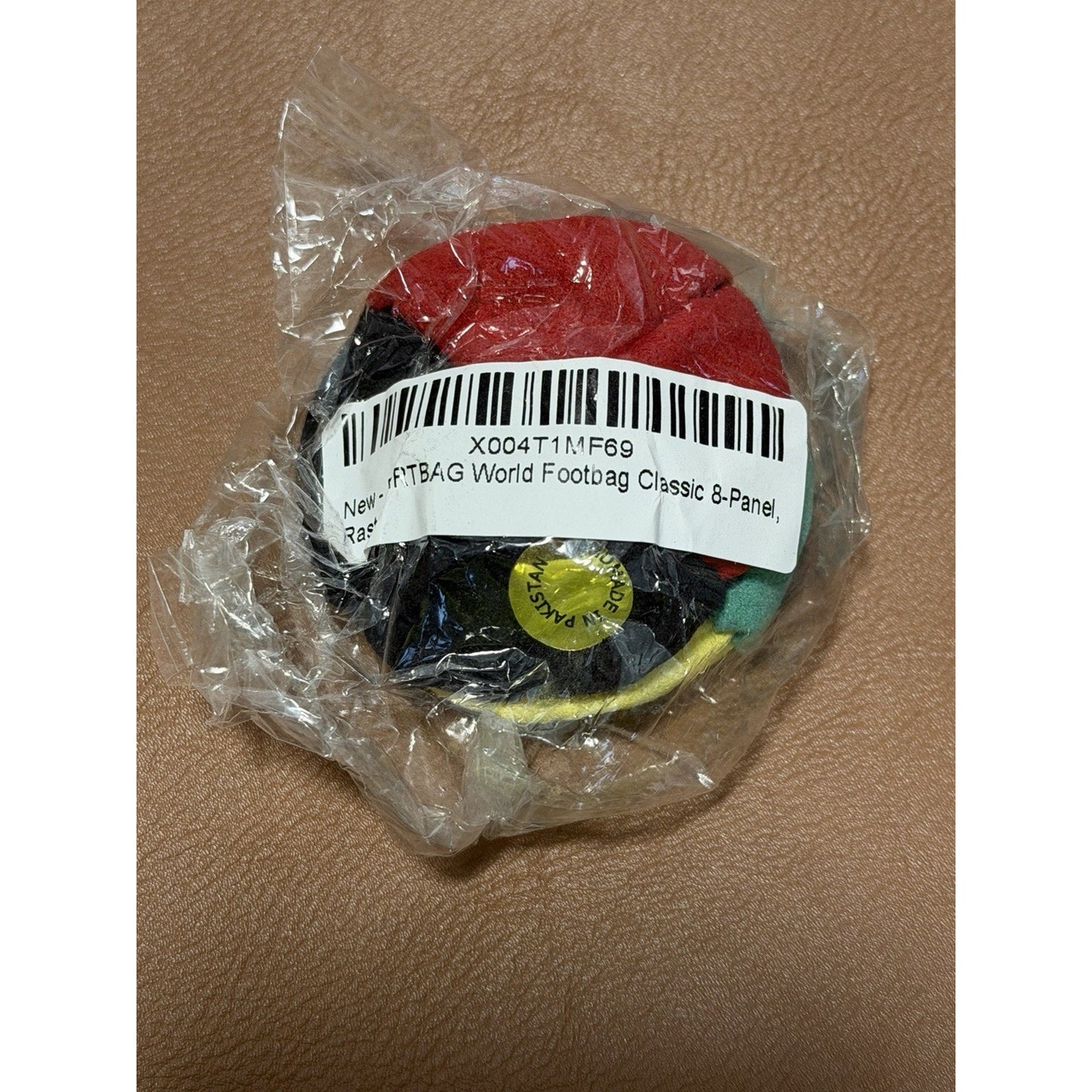 🔥World Footbag Classic DirtBag Footbag Hacky Sack RASTA BNWT🔥