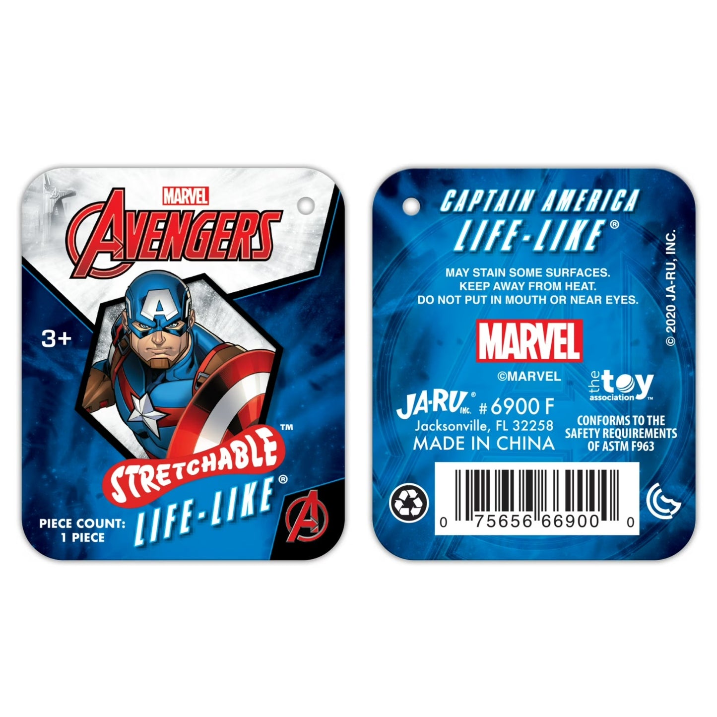 🔥Ja-Ru Stretchable Life-Like Captain America BNWT🔥