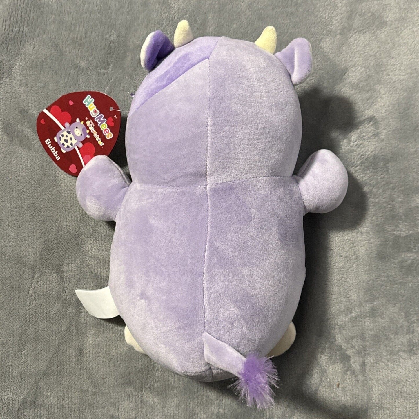 š„Squishmallow Bubba the Purple Cow 10ā Valentineās Day Hugmees BNWTš„