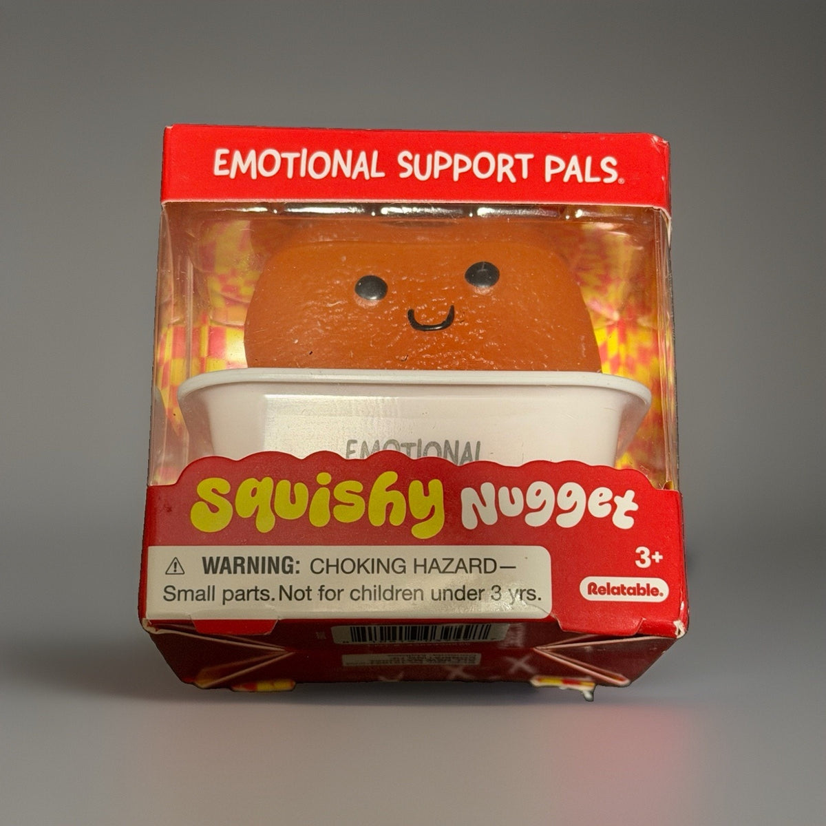 🔥Emotional Support Pals Squishy Nugget Squeezy Fidget Toy ORANGE BNWT🔥