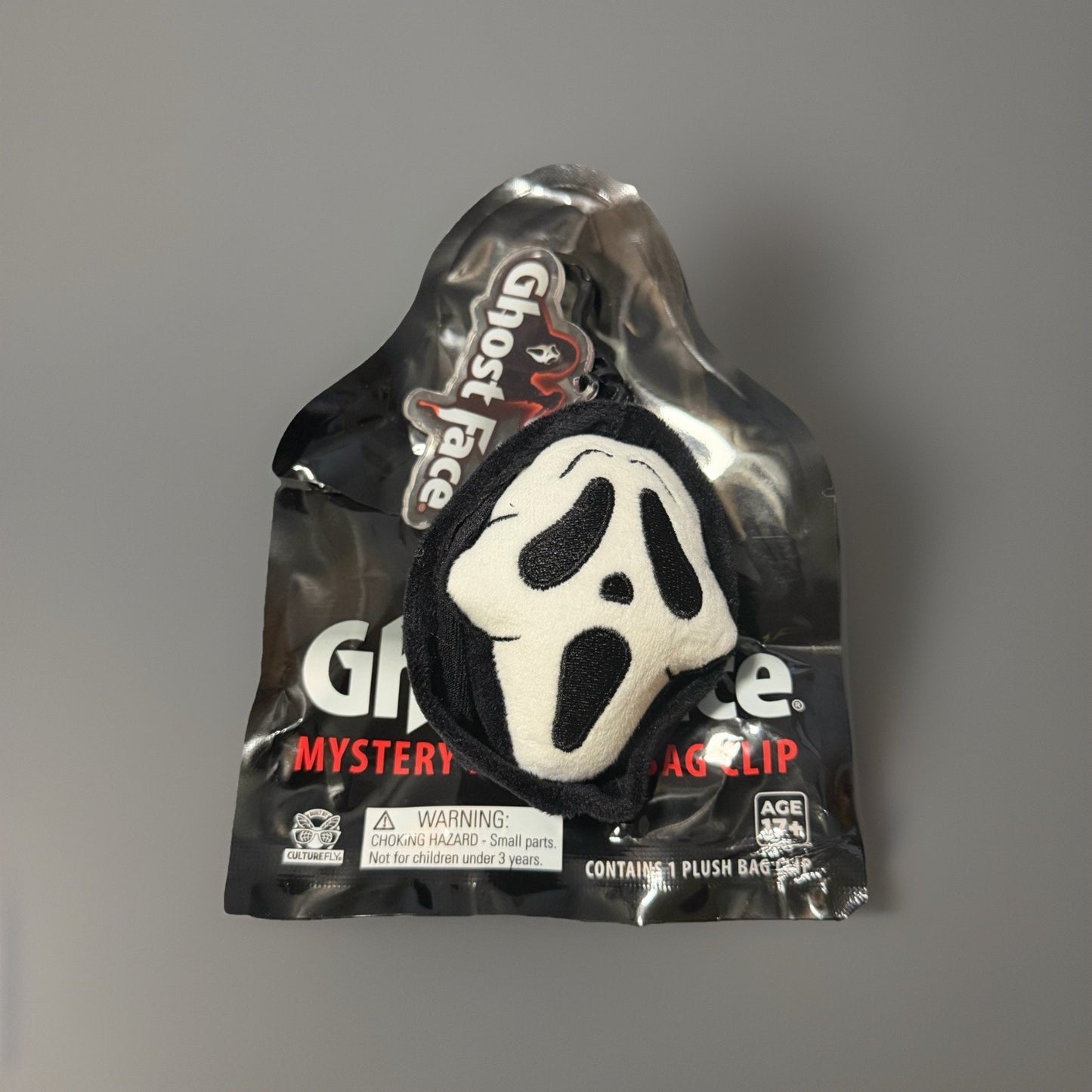 š„Culturefly Ghost face Mystery Plush Bag Clip BNWTš„