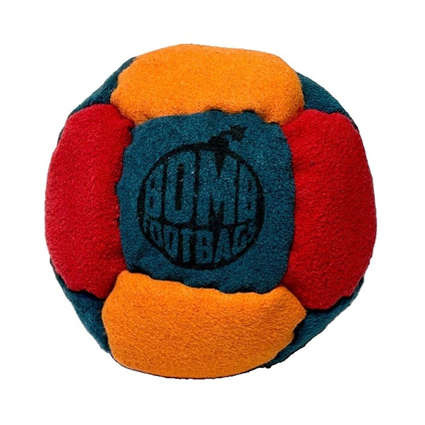 🔥Bomb Footbags The Burly Buckshot Hacky Sack Footbag Teal/Orange/Red NWT🔥