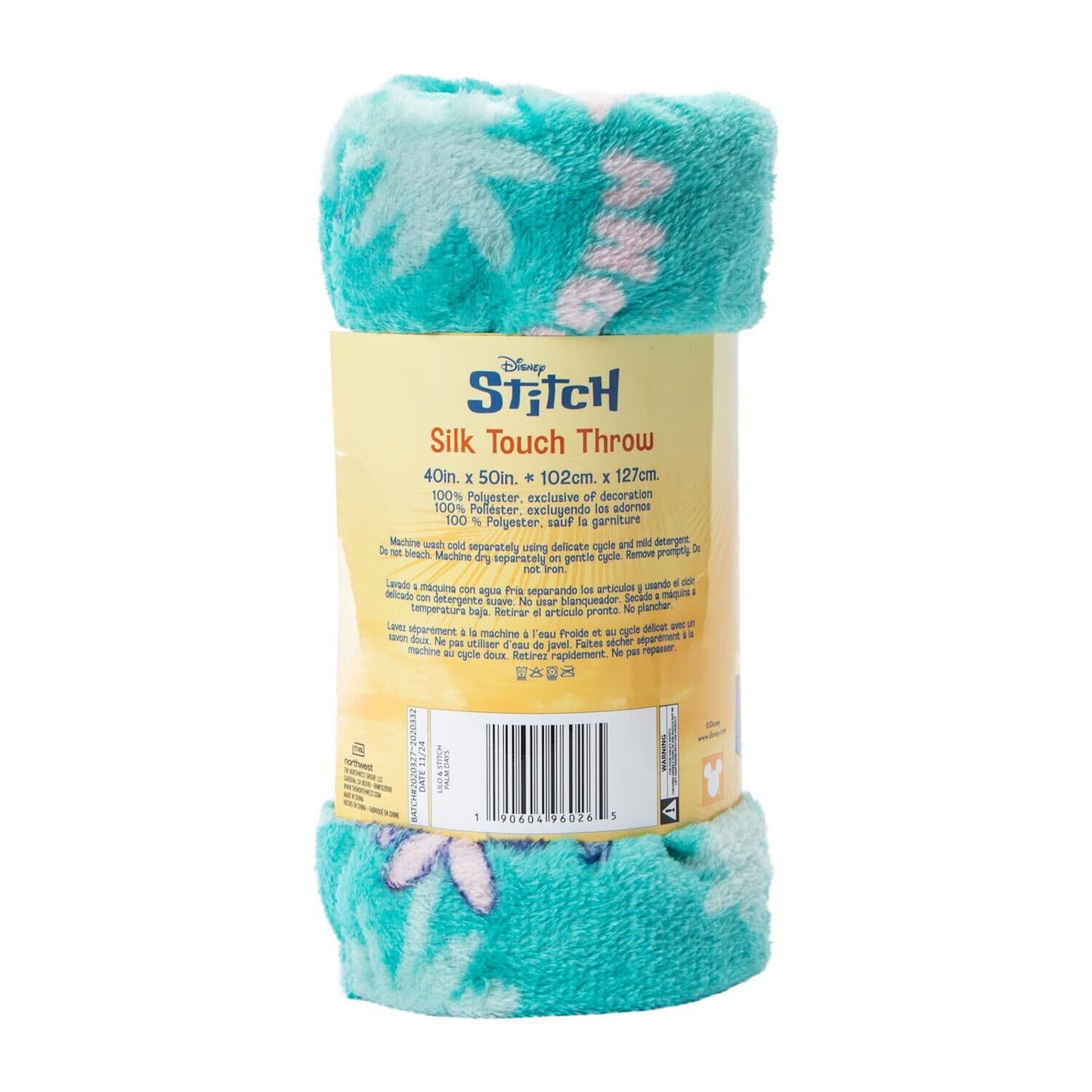 🔥Disney Stitch 40 x 50 Inch Silk Touch Throw Blanket BNWT🔥