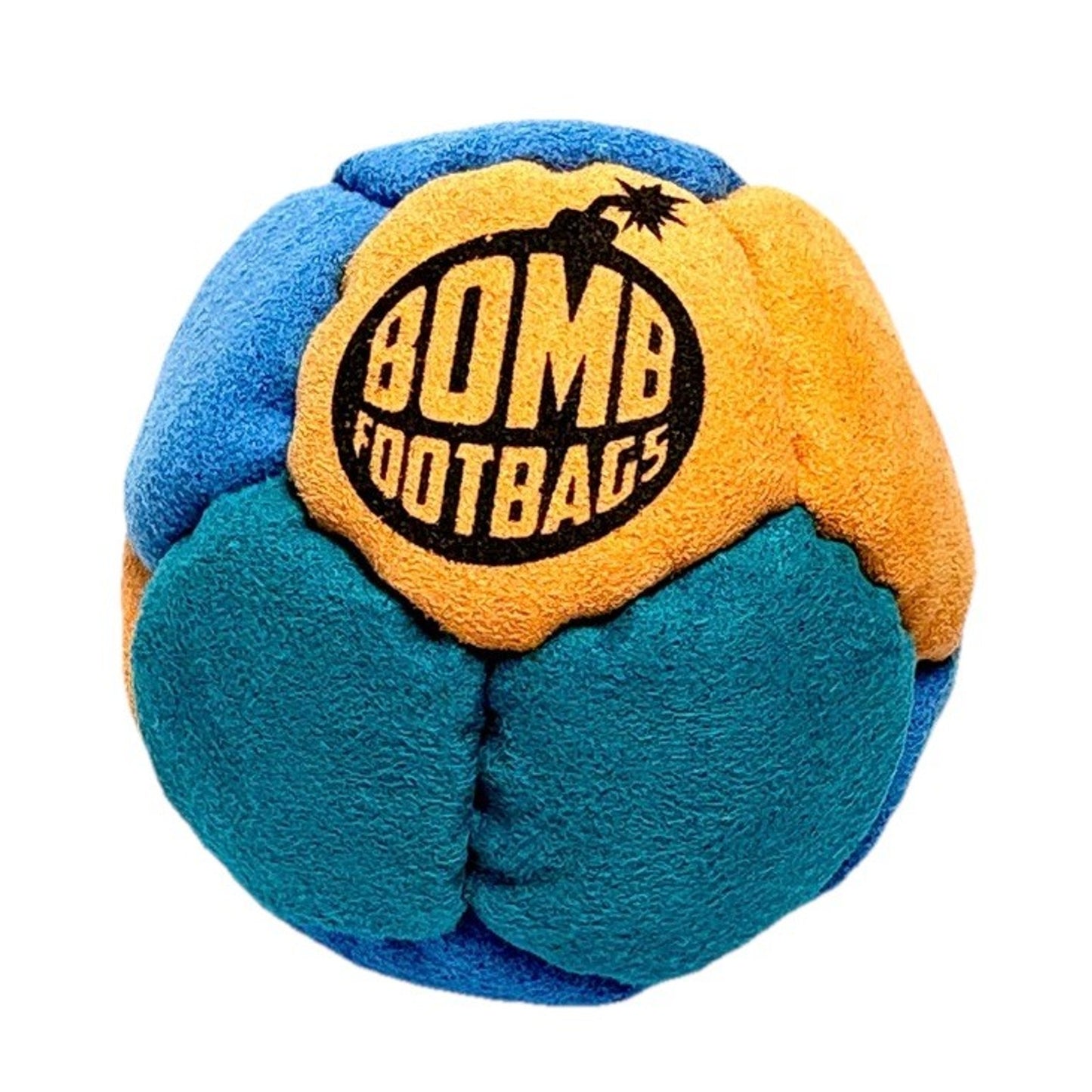 🔥Bomb Footbags The Kaboom Hacky Sack Footbag Orange/Teal/Blue BNWT🔥