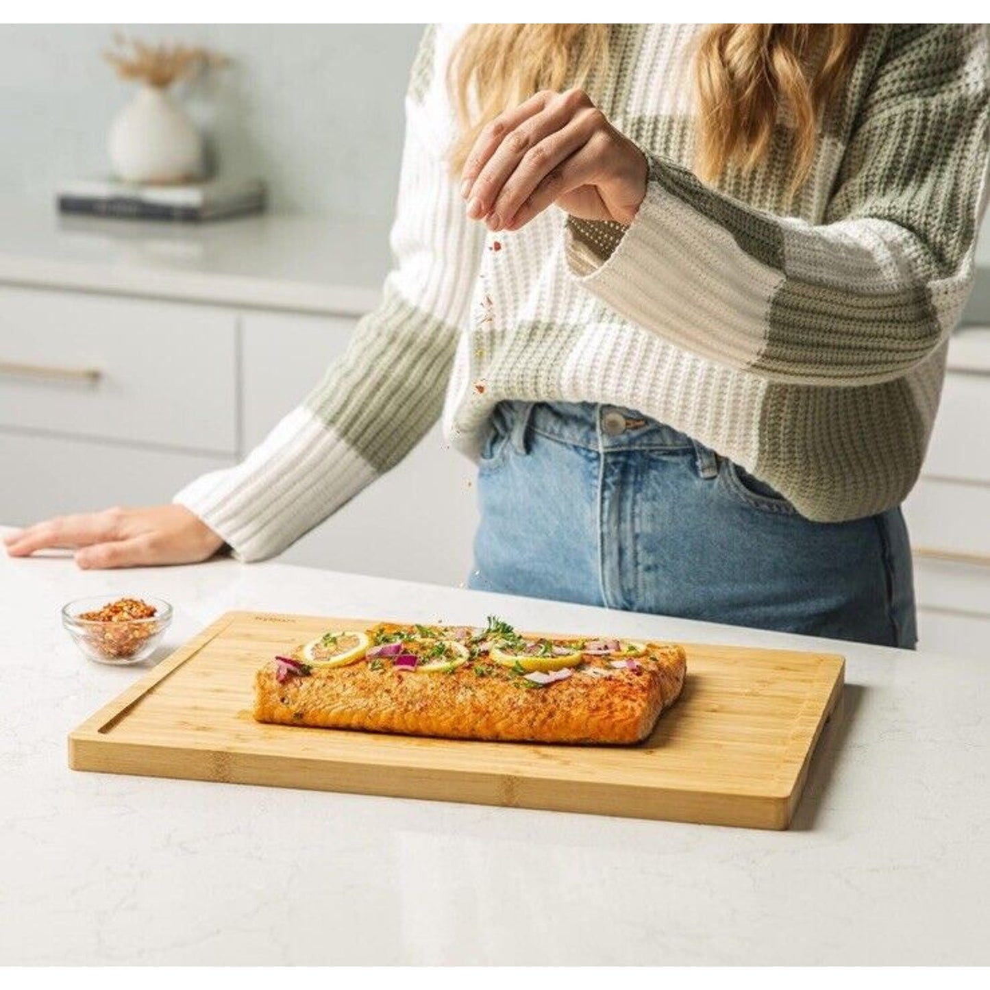 🔥SMIRLY Large Bamboo Cutting/Chopping Board BNIB🔥