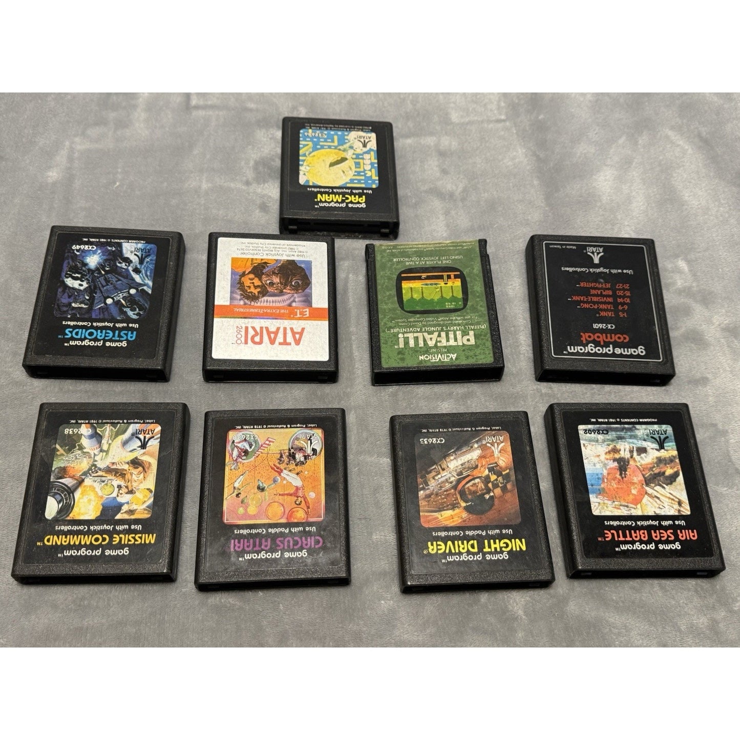 🔥Atari 9 Game Bundle + Game Cabinet Pac-Man/Asteroids/ET/Pirfall + More🔥