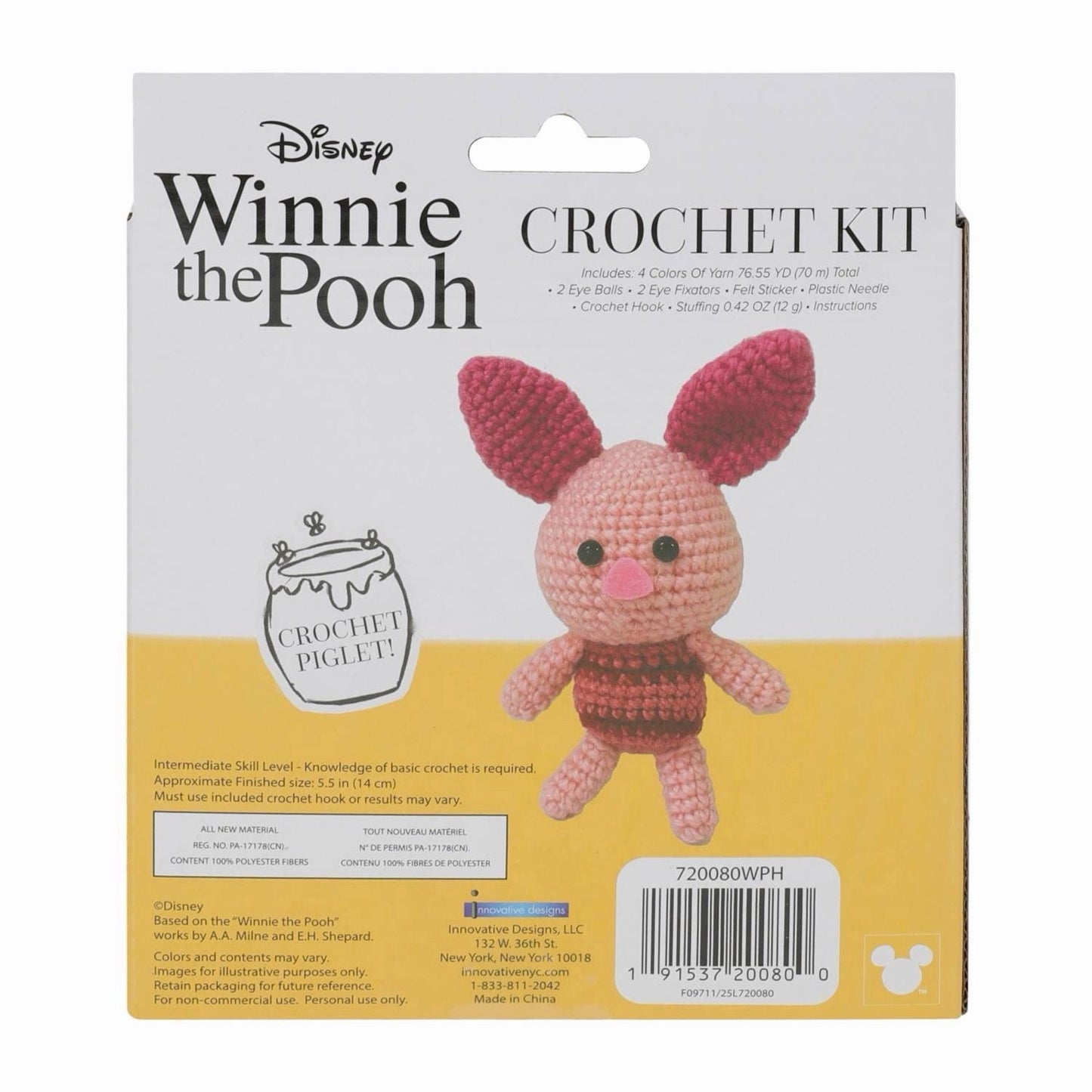 🔥Winnie The Pooh Piglet Crochet Kit BNWT🔥
