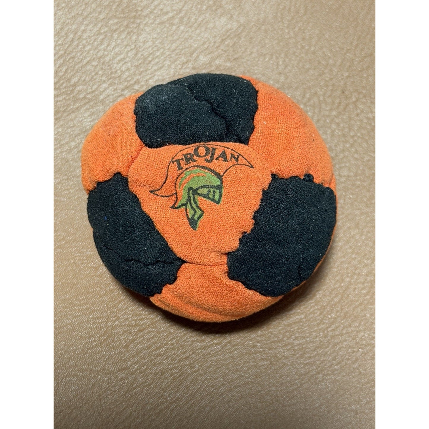 🔥World Footbag Trojan Hacky Sack Orange/Black BNWT🔥