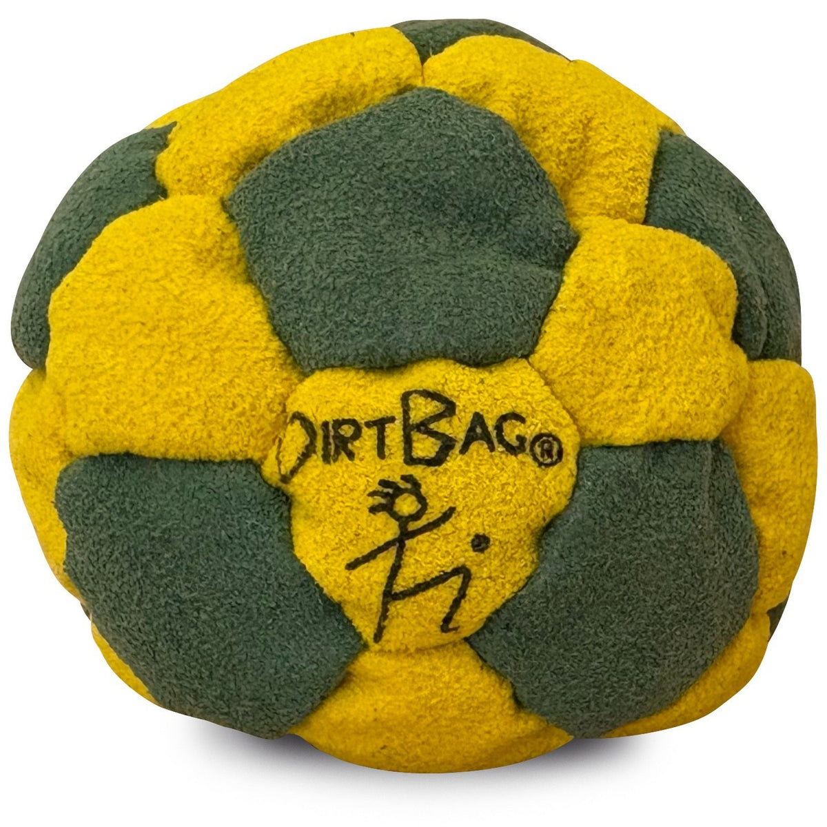 🔥World Footbag Dirtbag 32 Footbag Hacky Sack YELLOW/GREEN BNWT🔥