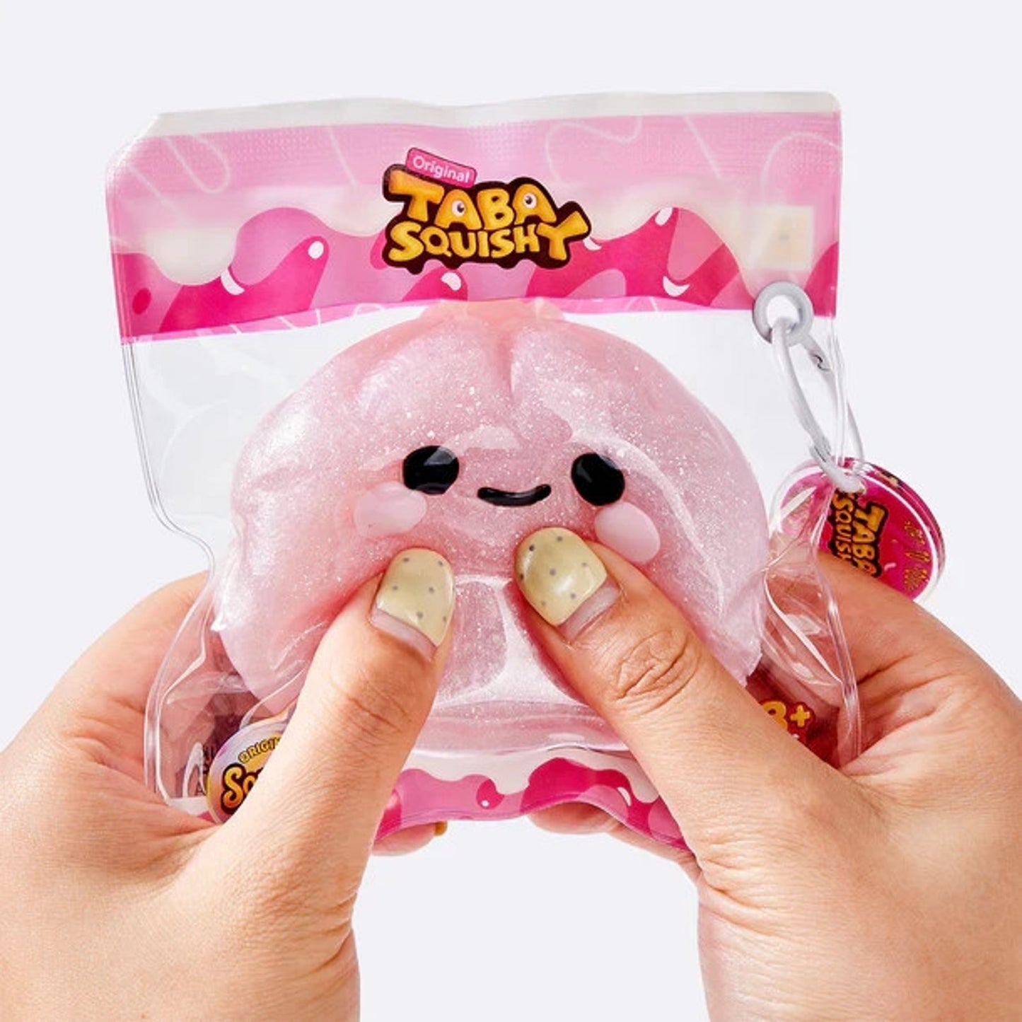 🔥Tabasquishy Pink Glitter Dumpling Squishy Squeeze Toy BNWT🔥