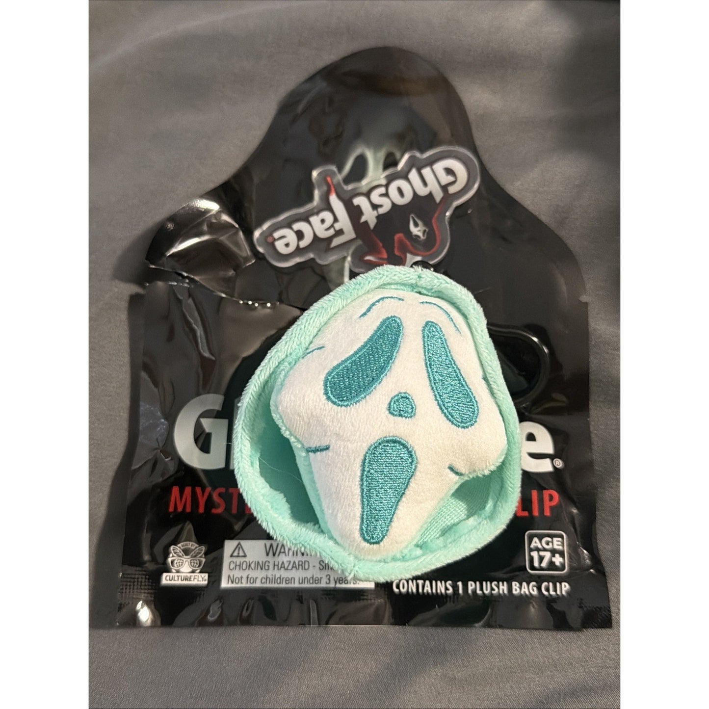 š„Culturefly Ghost face Mystery Plush Bag Clip BNWTš„