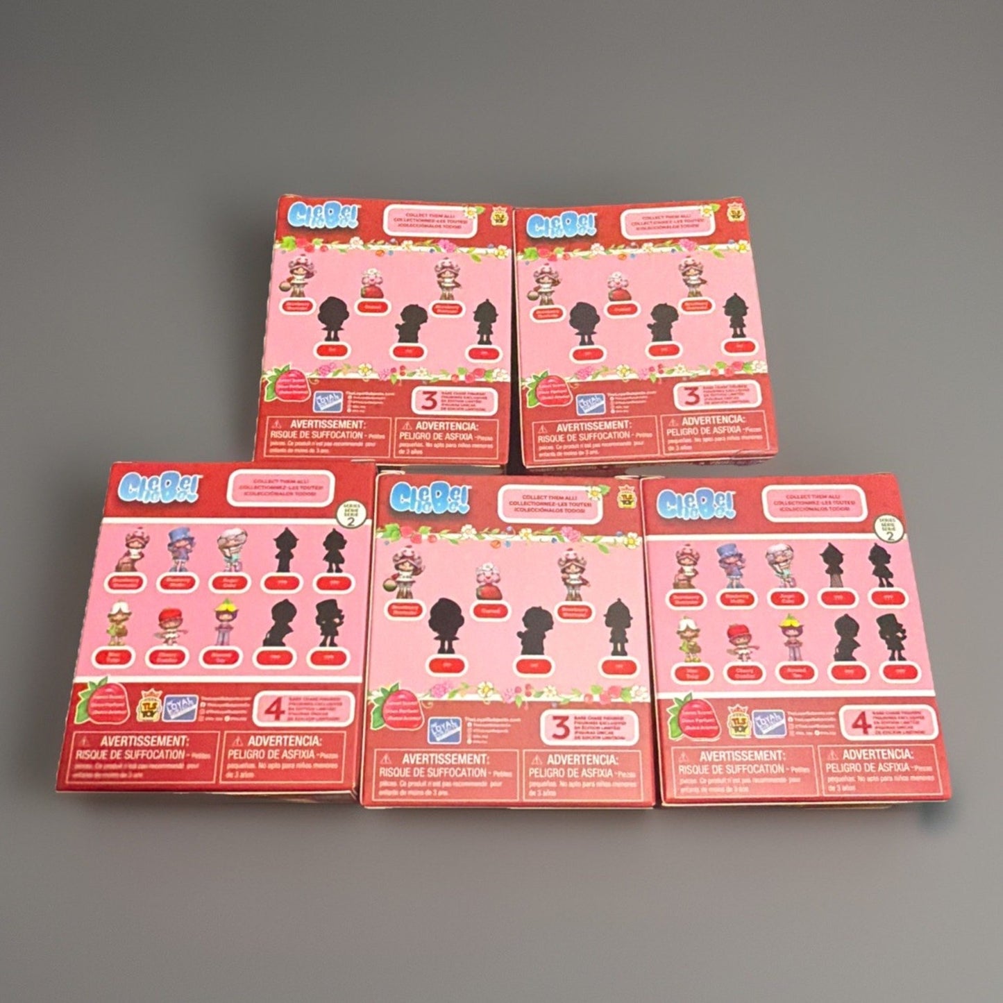 🔥Strawberry Shortcake Spring/Easter Collection Cheebee Figures 5 pk NWT💥