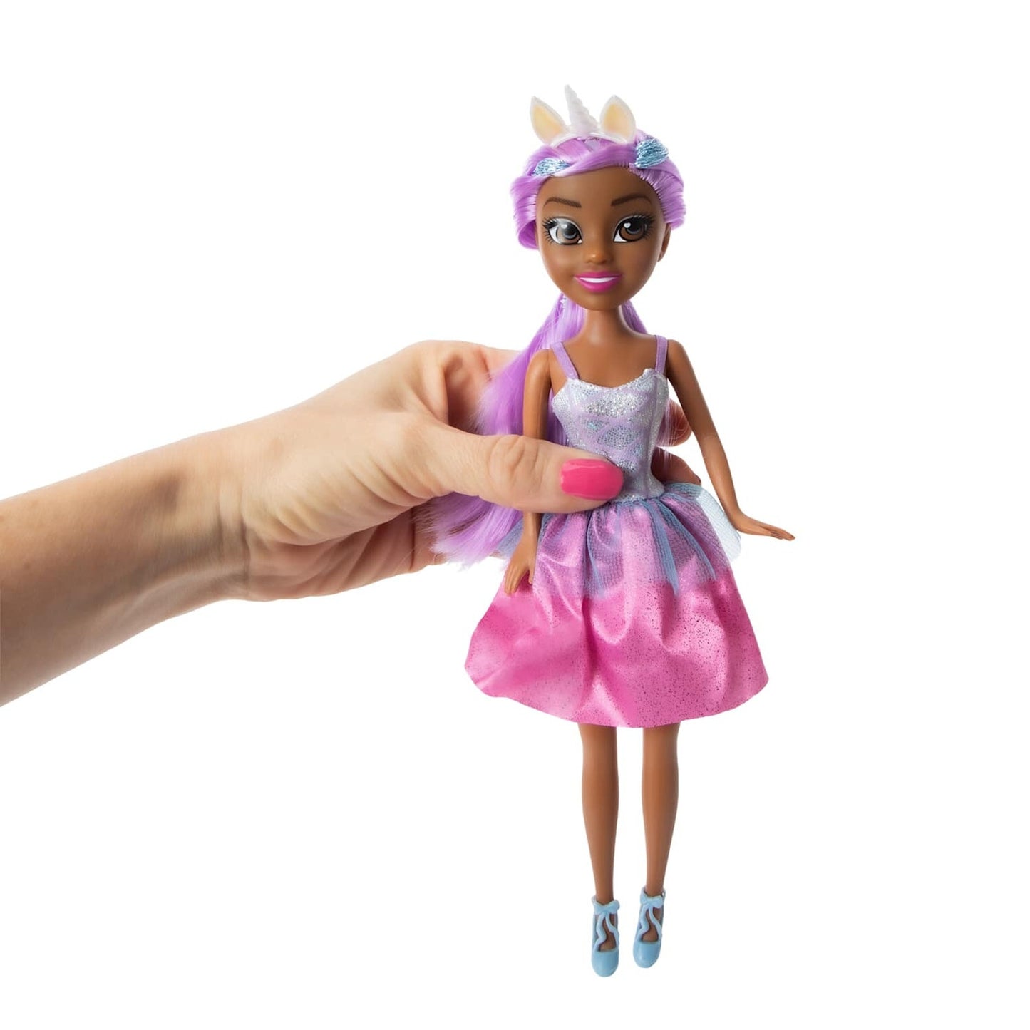 🔥Zuru Sparkle Unicorn Princess 11.5" Girlz Doll Purple Hair BNWT🔥