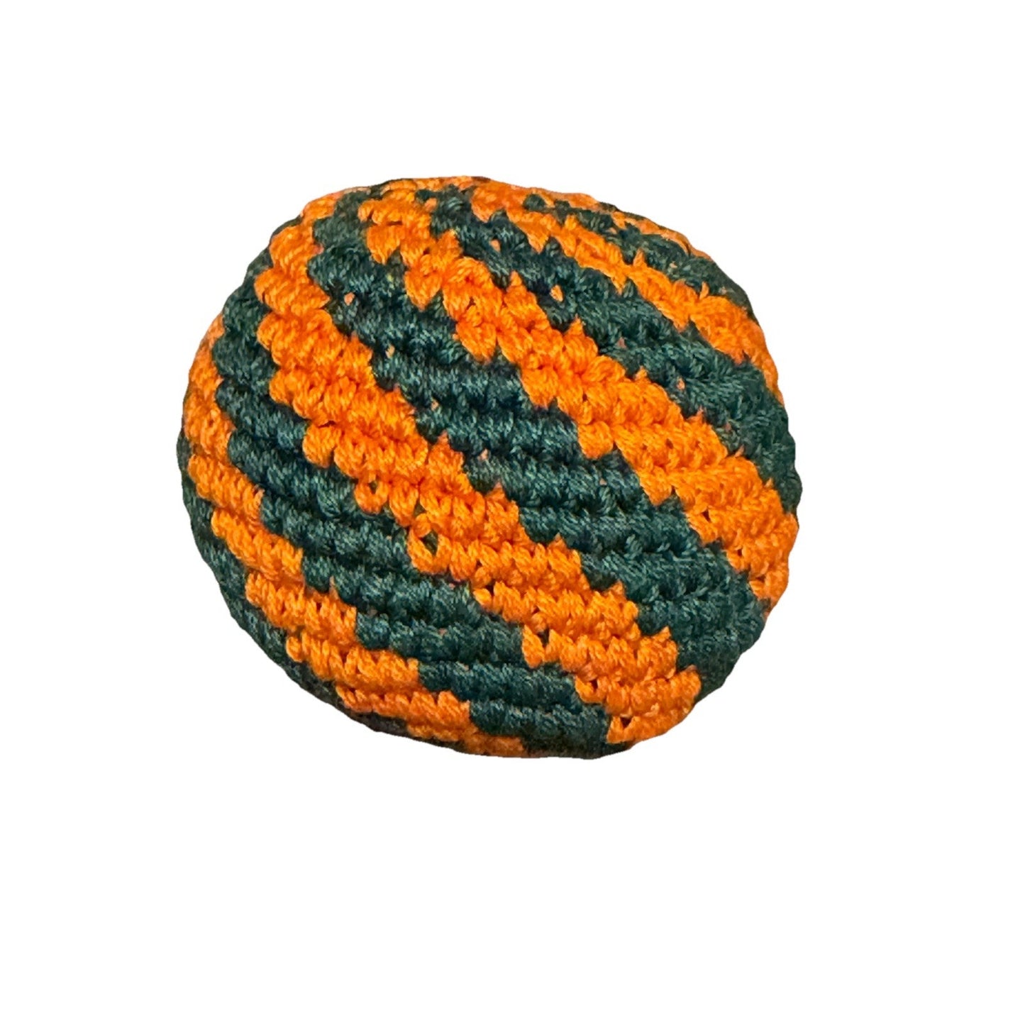 🔥World Footbag Boota Bag Crochet Hacky Swirl Orange/Green BNWT🔥