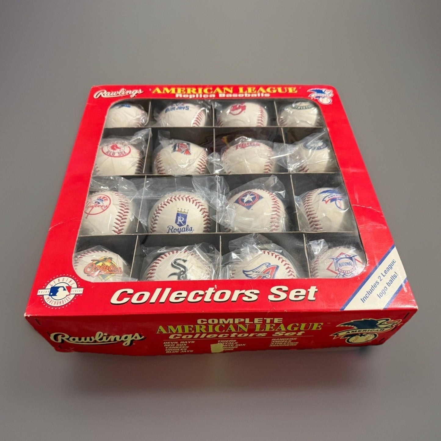 🔥Rawlings American League Team Logo Baseball Collectors Set🔥