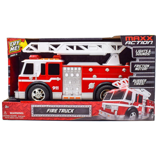Sunny Days Entertainment Maxx Action 12 Large Fire Truck Lights And Sounds