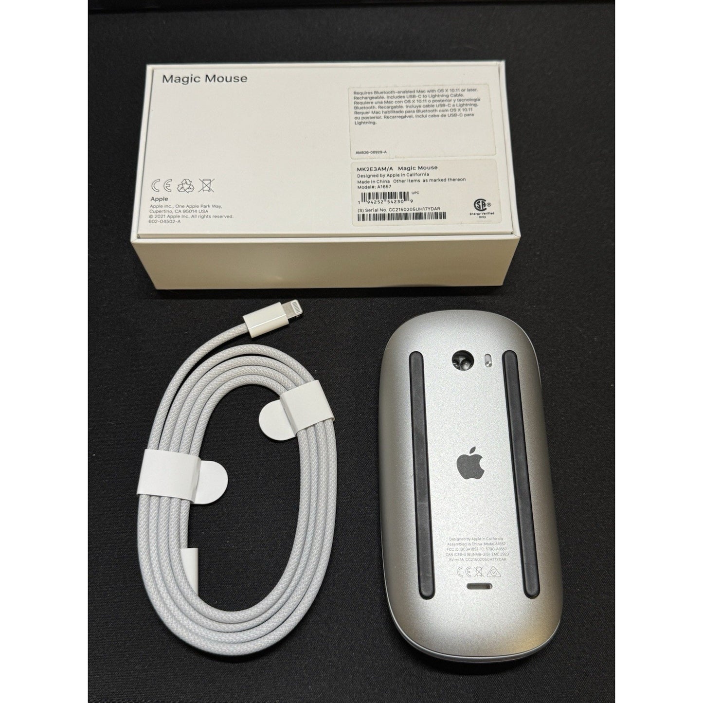 š„Apple Magic Multi Touch Surface Wireless Mouse A1657 (USB-C) White/Silverš„