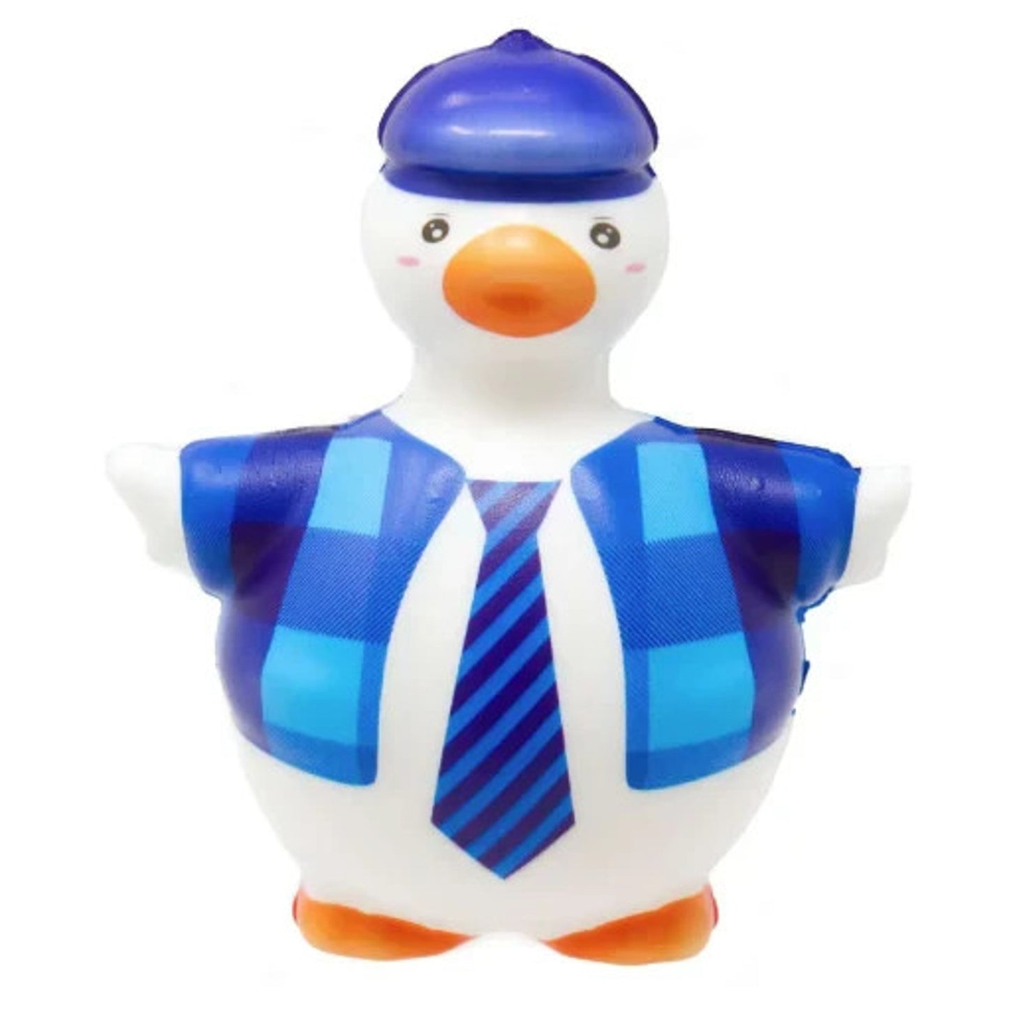 🔥JA-RU Hello Ducky! Slo-Rise Smushy Ducky Squeeze Toy BLUE/WHITE BNWT🔥