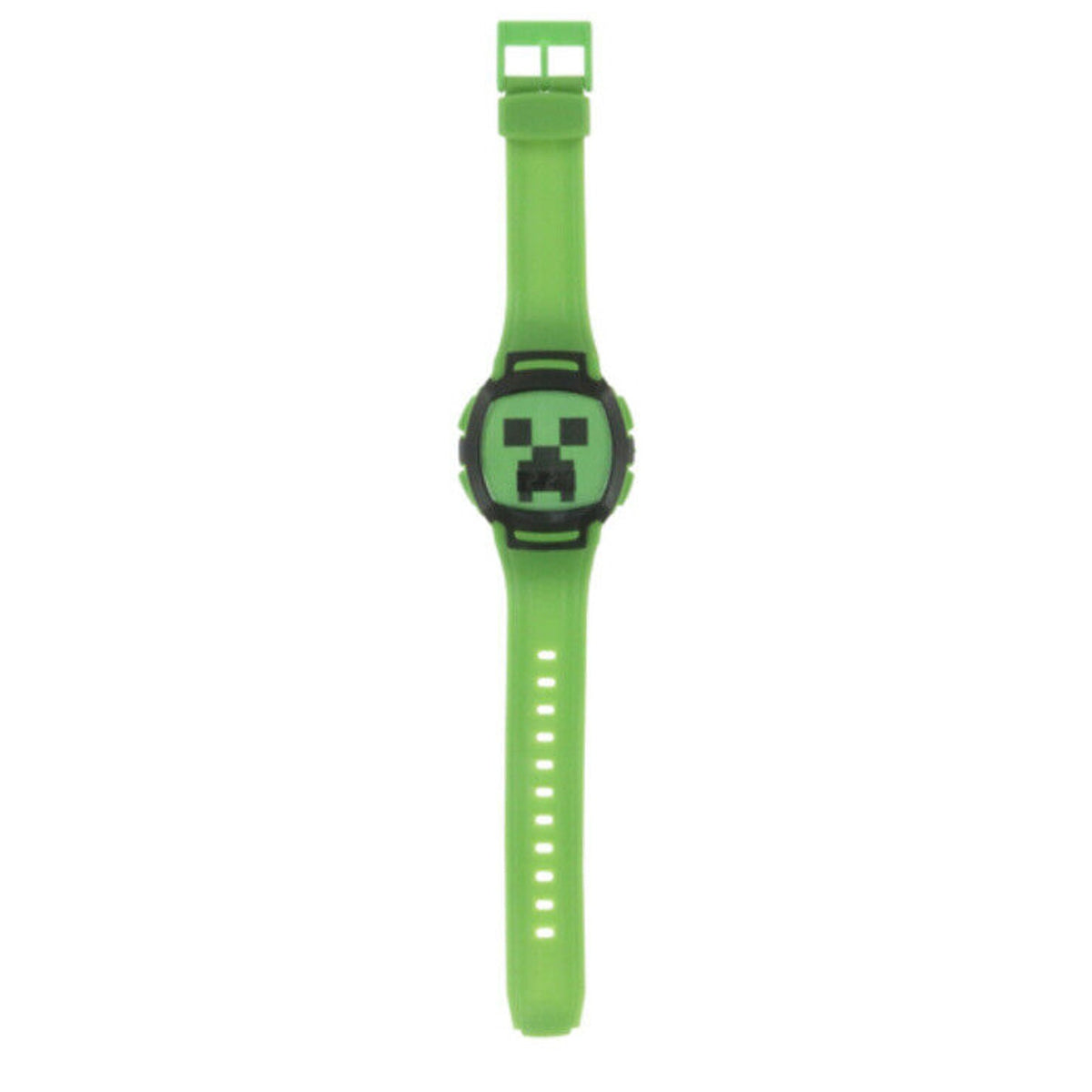 🔥Minecraft Mojang Flashing Creeper Face LCD Digital Wrist Watch Green Age 6+🔥